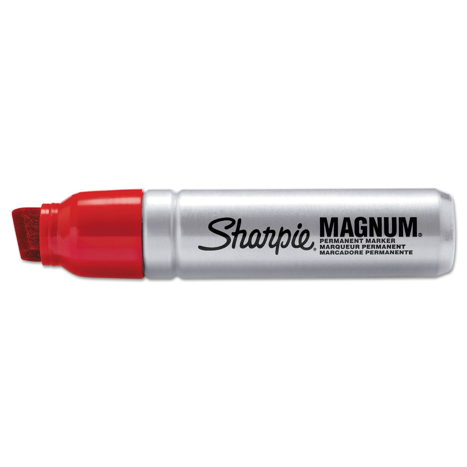 Magnum Permanent Marker, Broad Chisel Tip, Red -