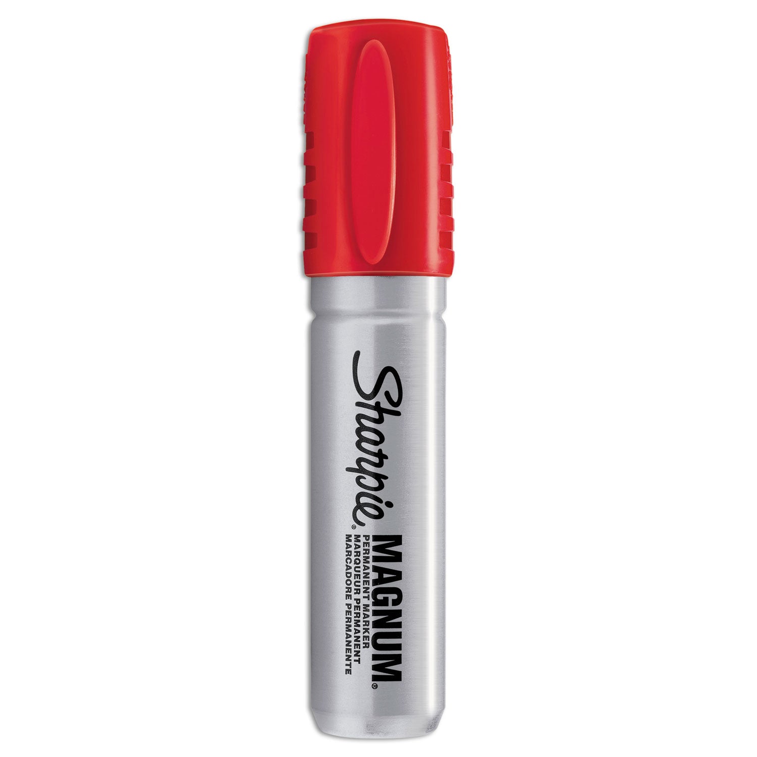 Magnum Permanent Marker, Broad Chisel Tip, Red -