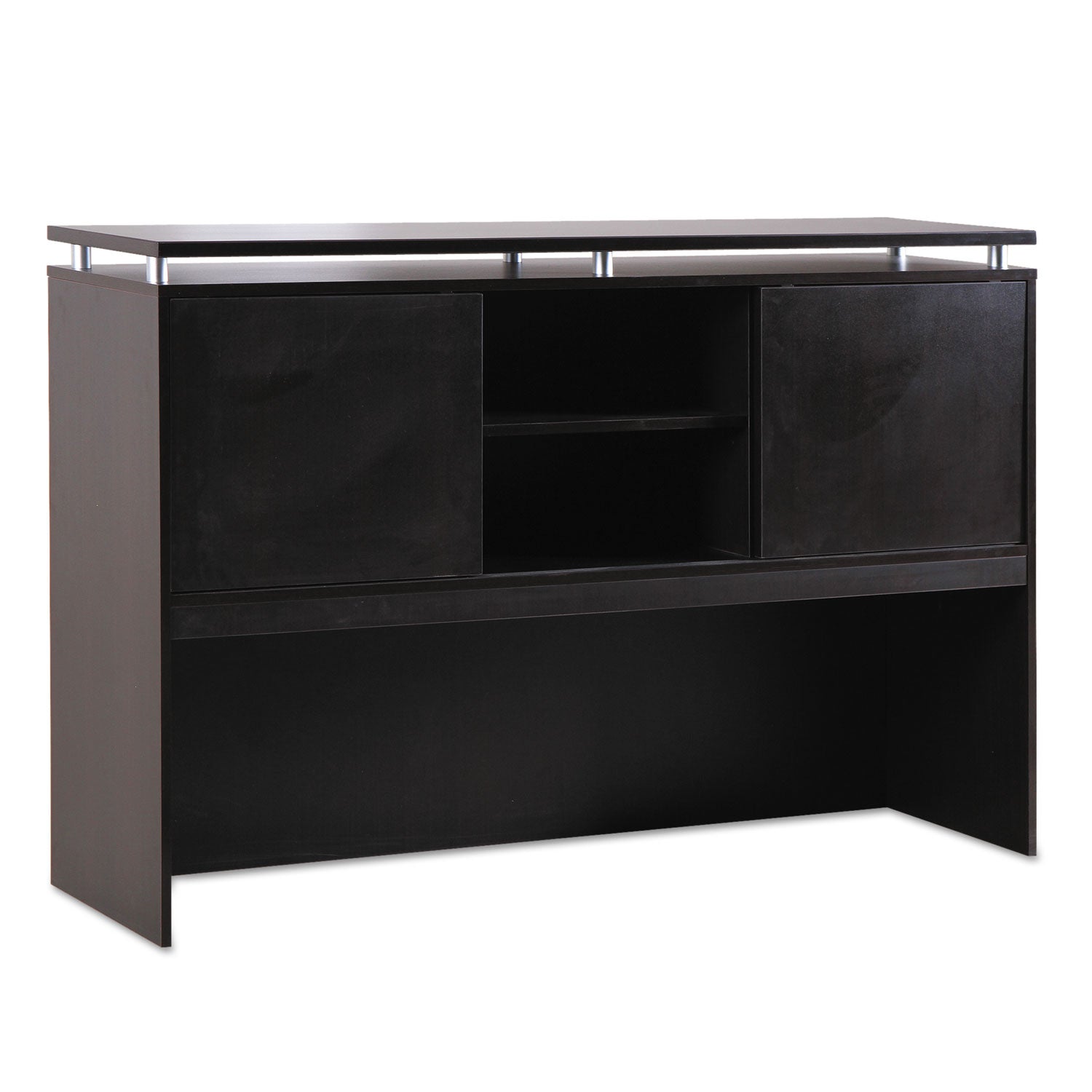 Alera Sedina Series Hutch with Sliding Doors, 72w x 15d x 42.5h, Espresso -
