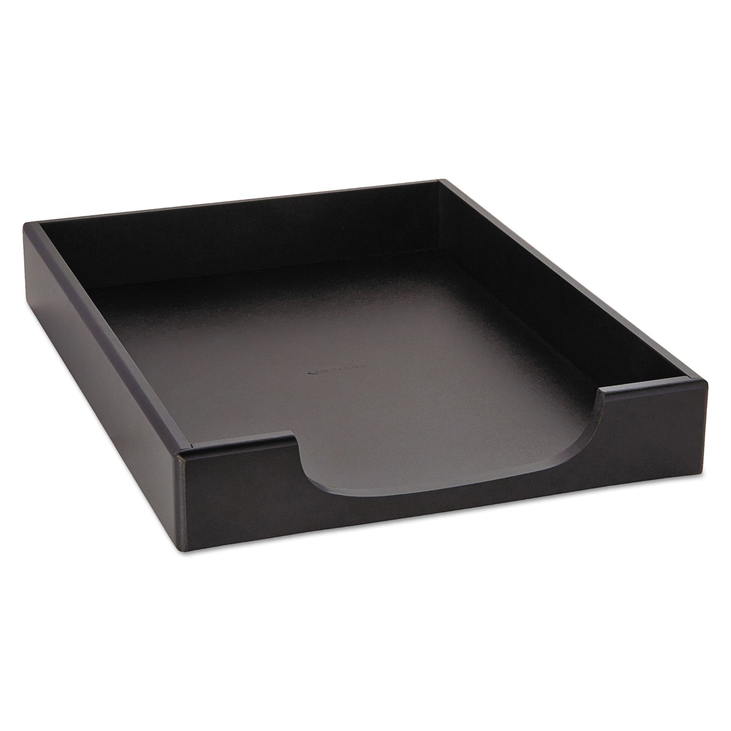 Wood Tones Desk Tray, 1 Section, Letter Size Files, 8.5" x 11", Black -
