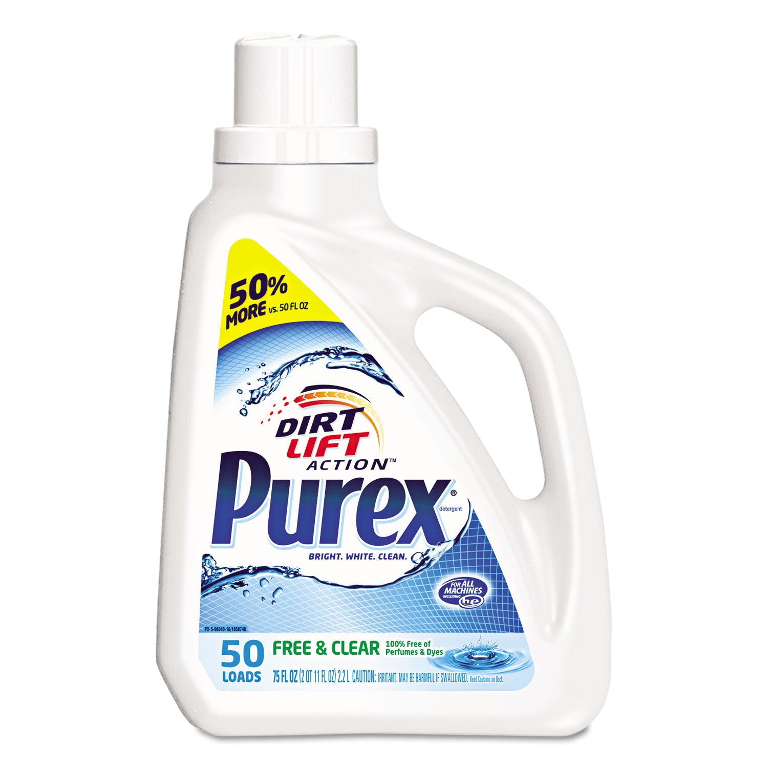 free-and-clear-liquid-laundry-detergent-unscented-75-oz-bottle_dia2420006040ea - 1