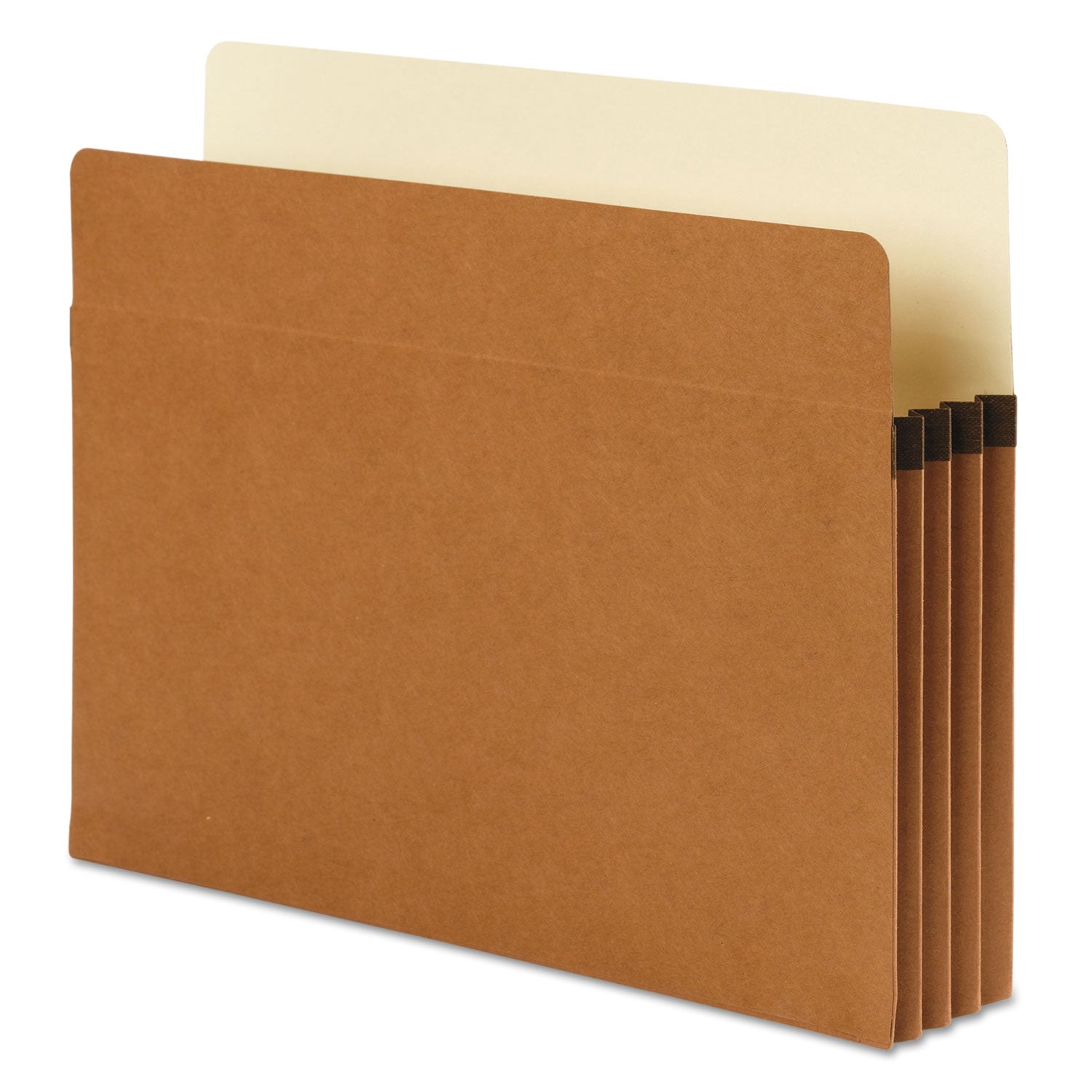 SuperTab Pockets, 3.5" Expansion, Letter Size, Redrope, 25/Box -