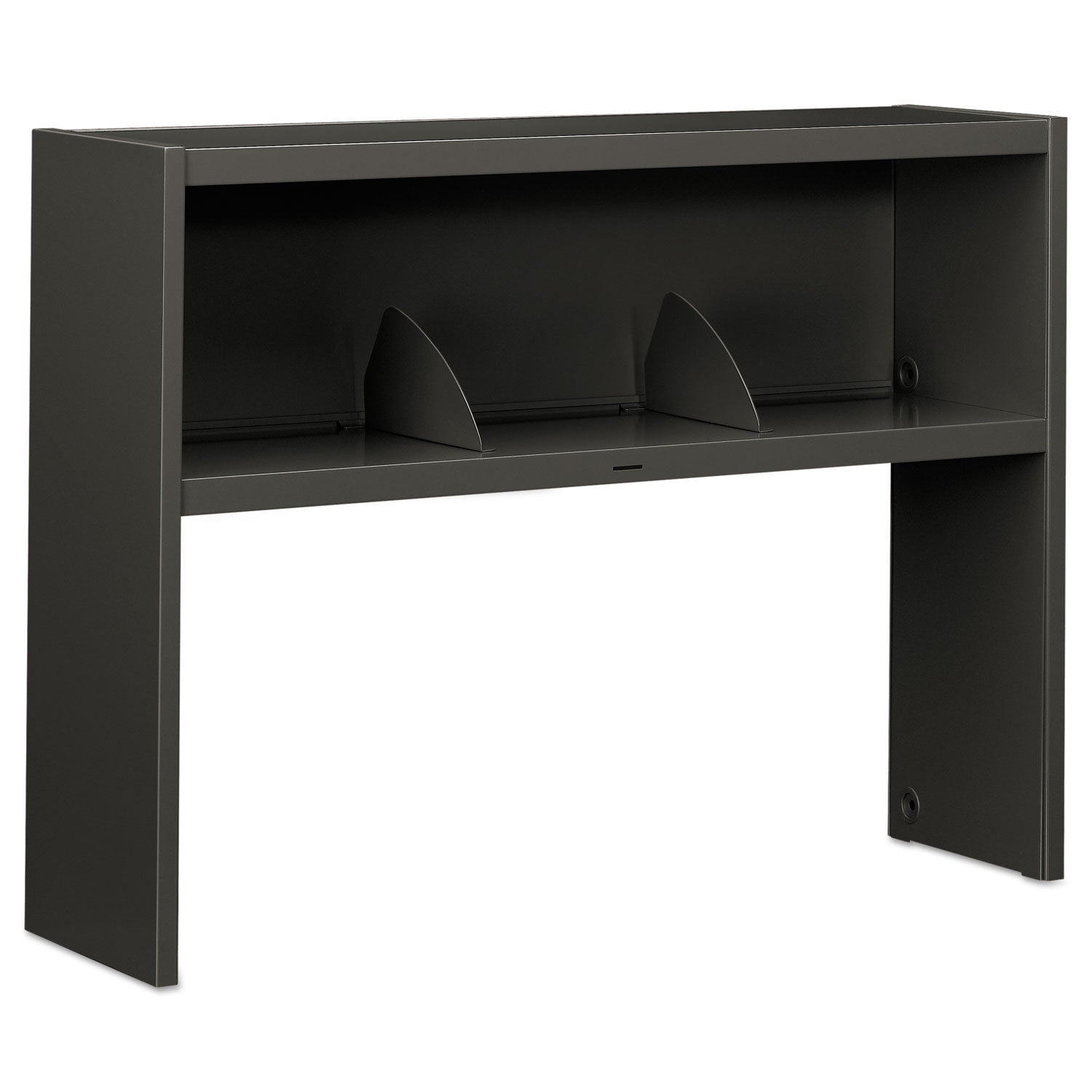 38000-series-stack-on-open-shelf-hutch-48w-x-135d-x-3475h-charcoal_hon386548ns - 1