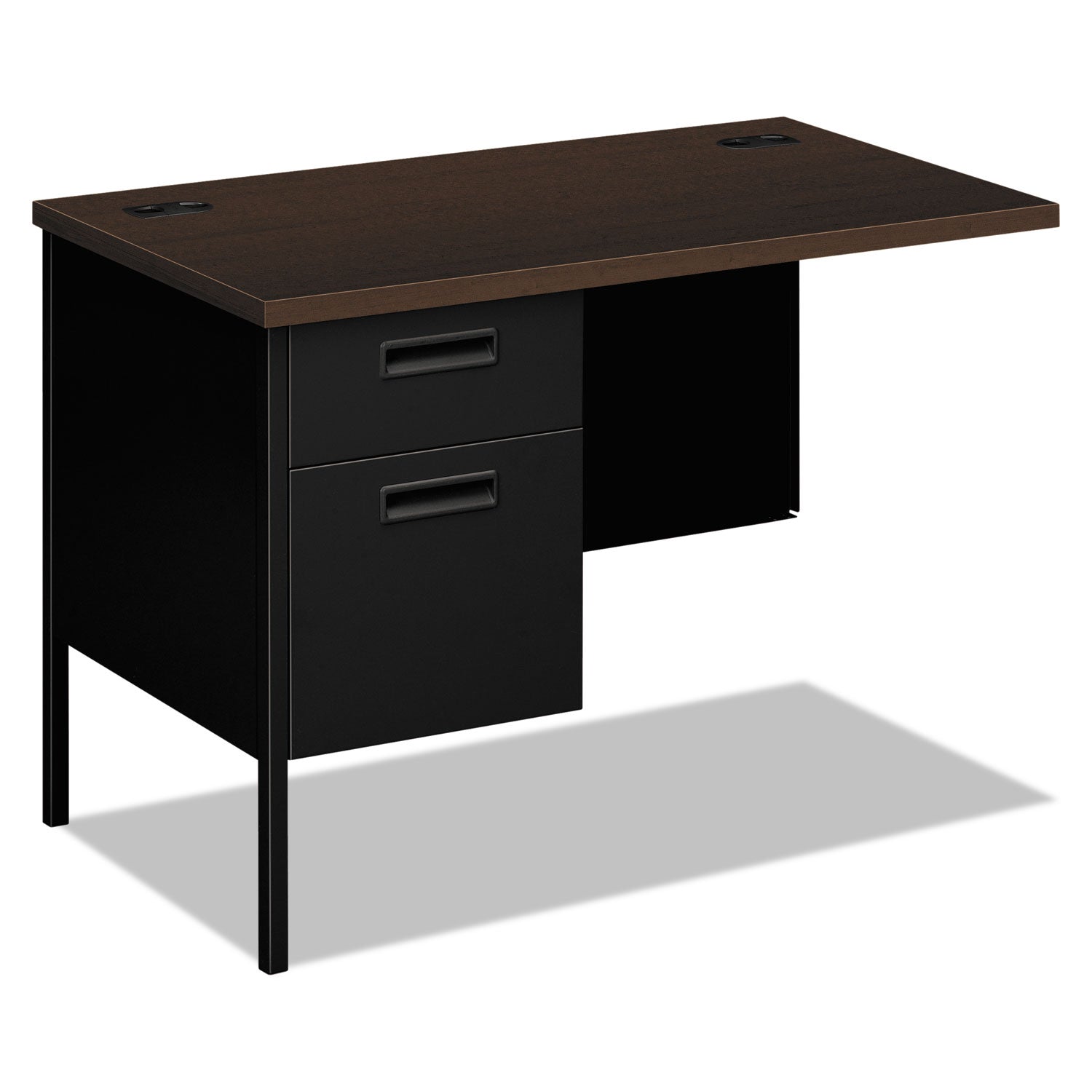 Metro Classic Series Workstation Return, Left, 42w x 24d x 29.5h, Mocha/Black -