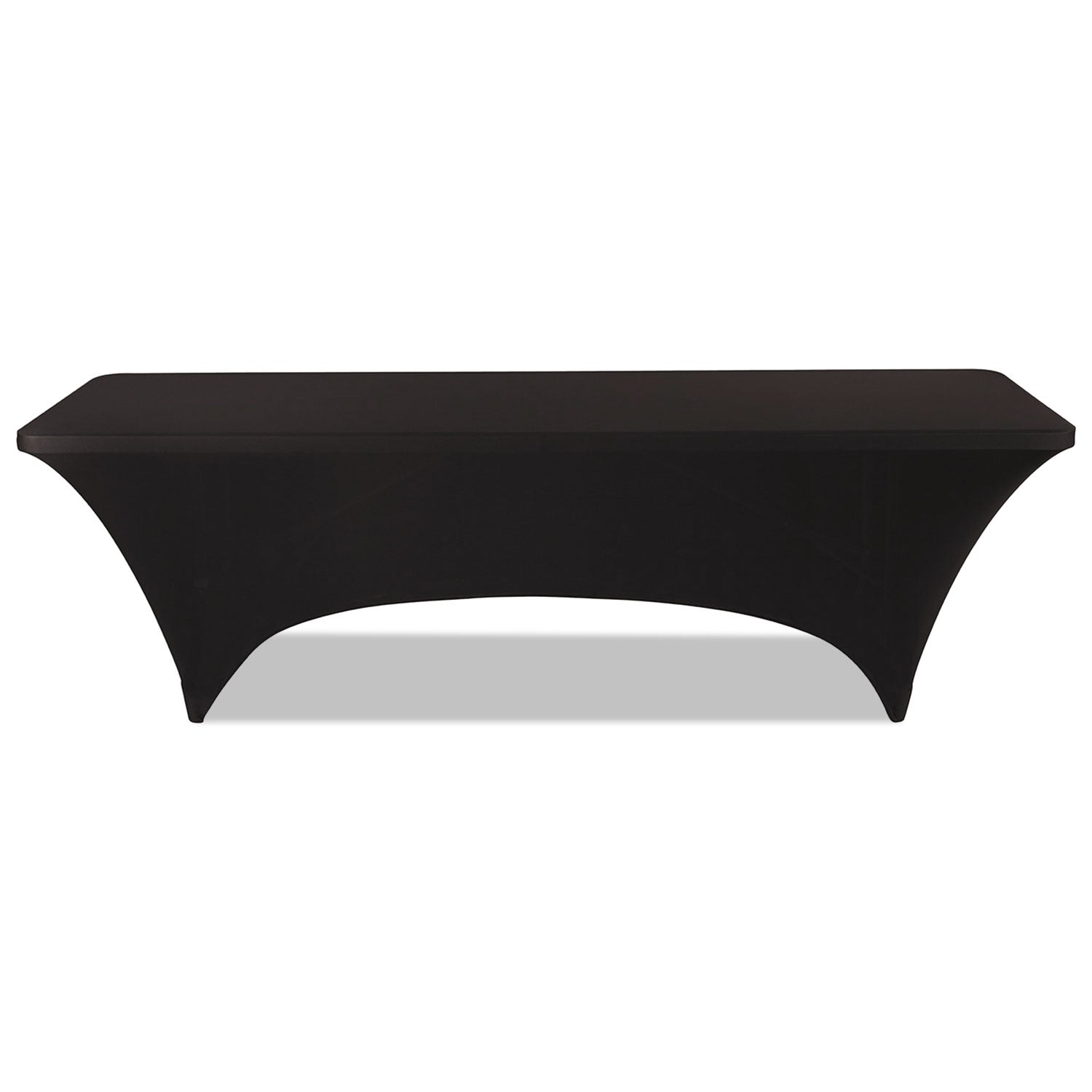 iGear Fabric Table Cover, Polyester/Spandex, 30" x 96", Black -