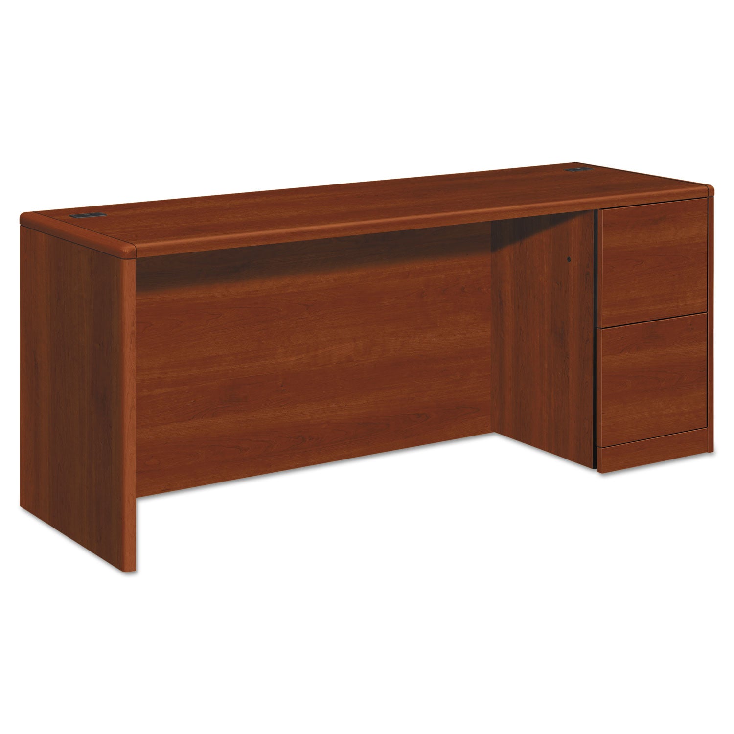 10700 Series Right Pedestal Credenza, 72w x 24d x 29.5h, Cognac -