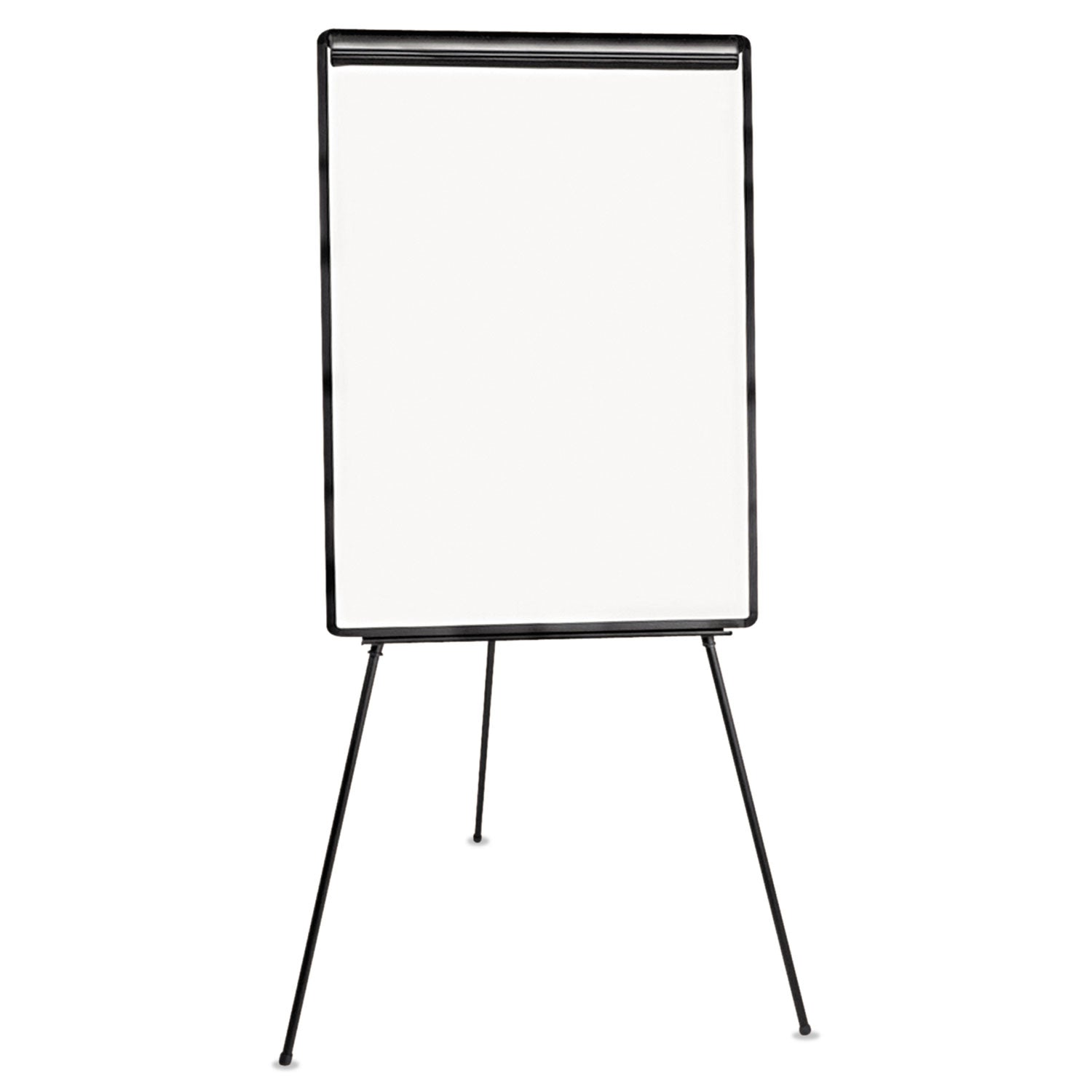 Dry Erase Board with Tripod Easel, 29 x 41, White Surface, Black Frame -