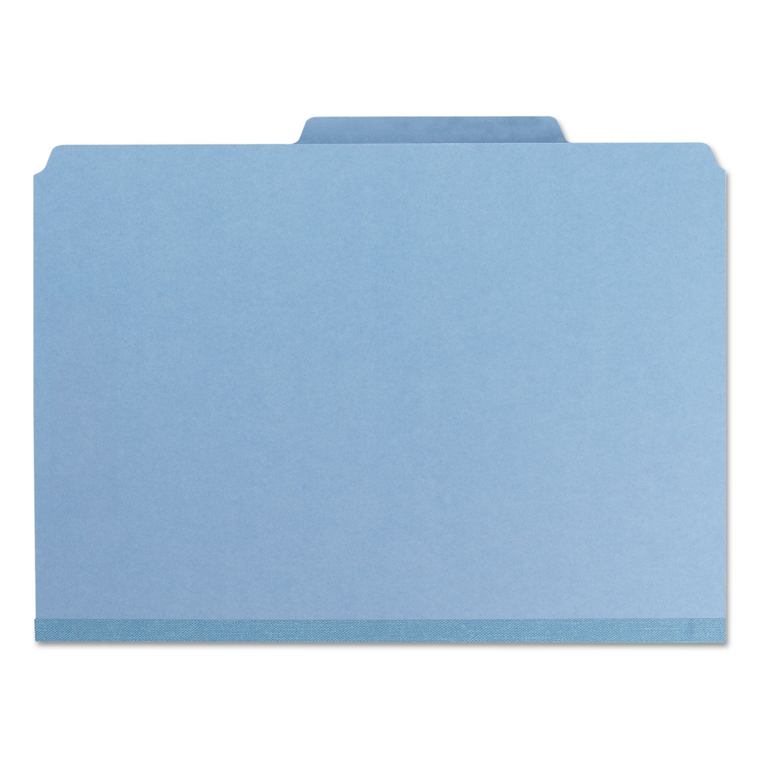 Expanding Recycled Heavy Pressboard Folders, 1/3-Cut Tabs: Assorted, Letter Size, 1" Expansion, Blue, 25/Box -