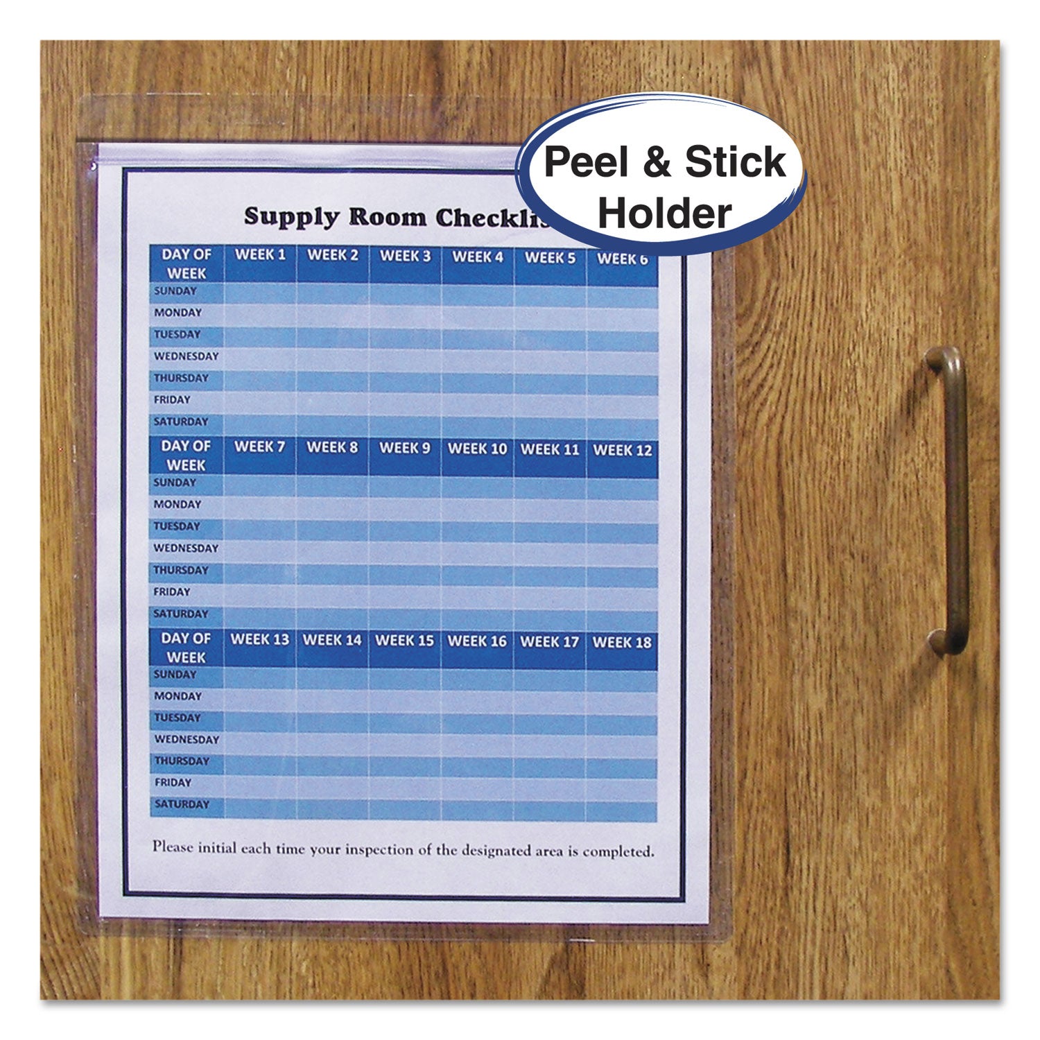 Self-Adhesive Shop Ticket Holders, Super Heavy, 50 Sheets, 9 x 12, 50/Box -