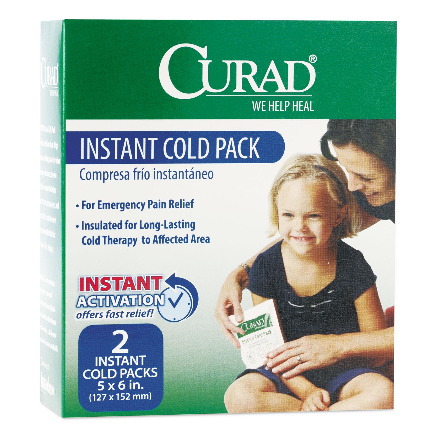 Instant Cold Pack, 5 x 6, 2/Box -