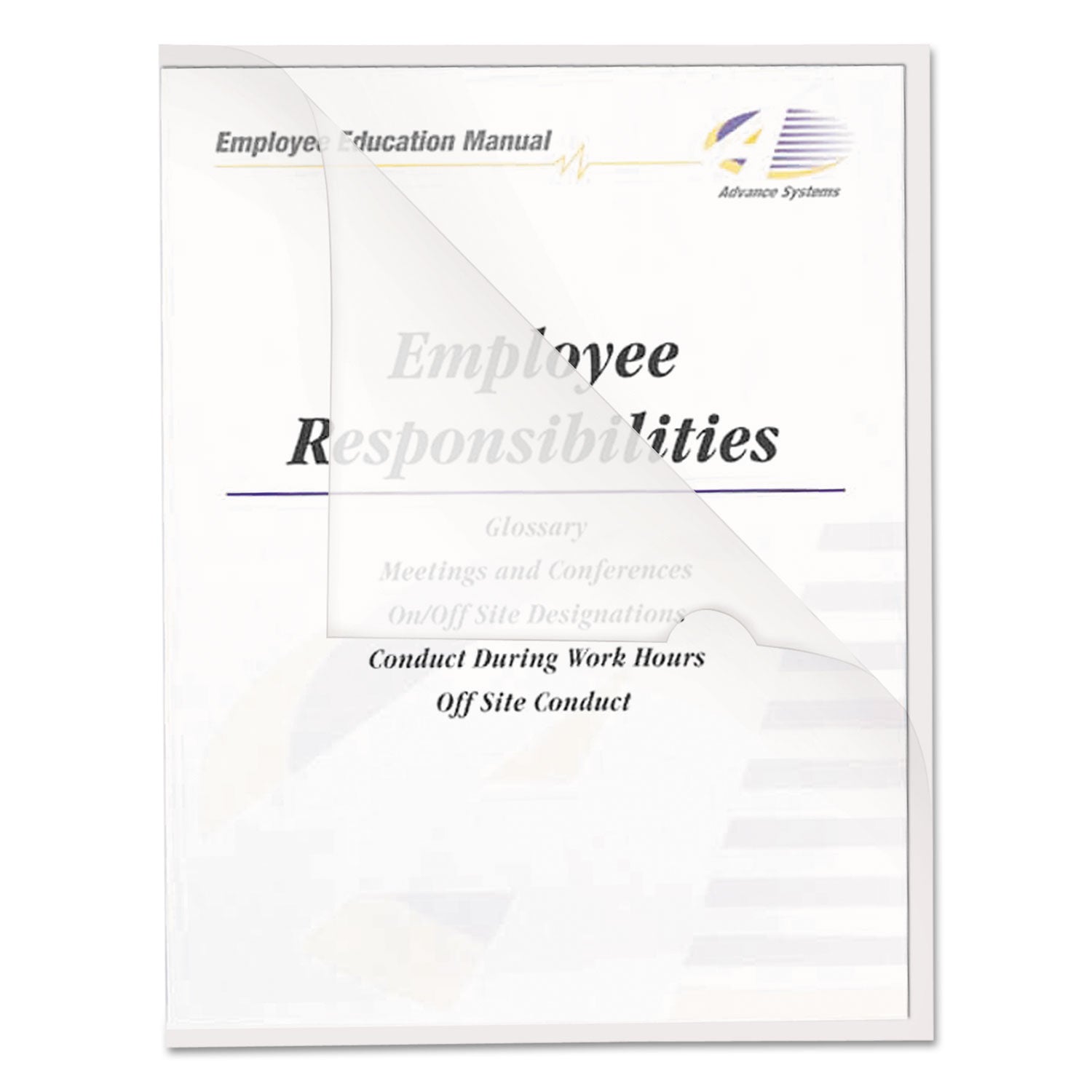 Poly Project Folders, Letter Size, Clear, 25/Box -