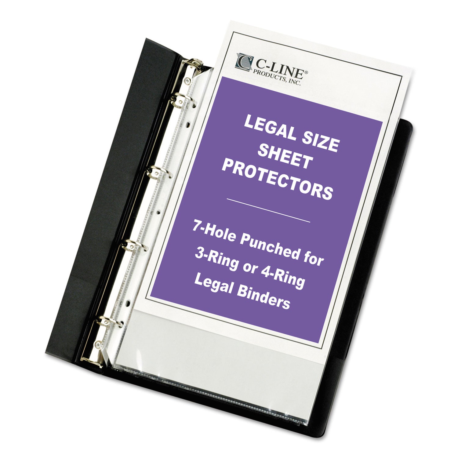 Heavyweight Poly Sheet Protectors, Clear, 2", 14 x 8.5, 50/Box -