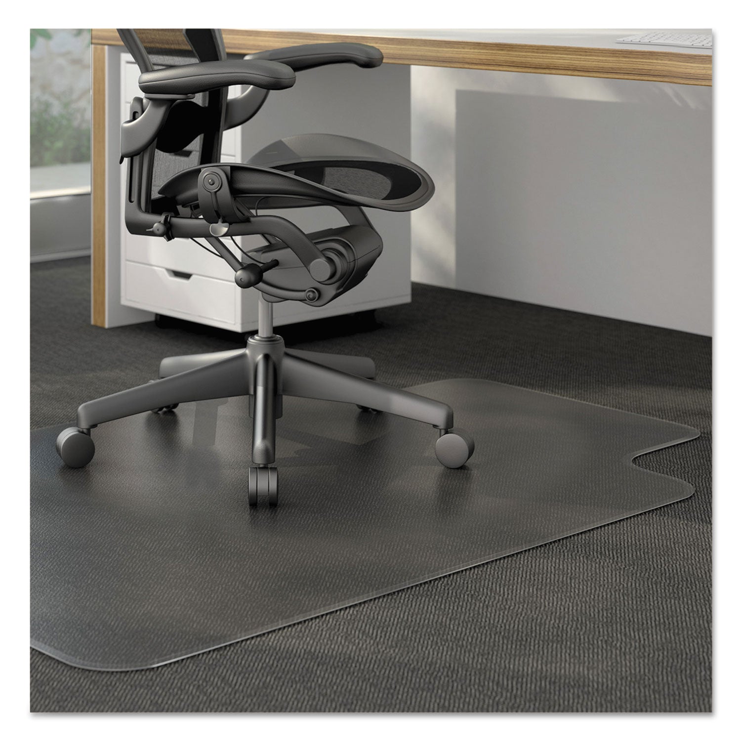 moderate-use-studded-chair-mat-for-low-pile-carpet-36-x-48-lipped-clear_alemat3648clpl - 1