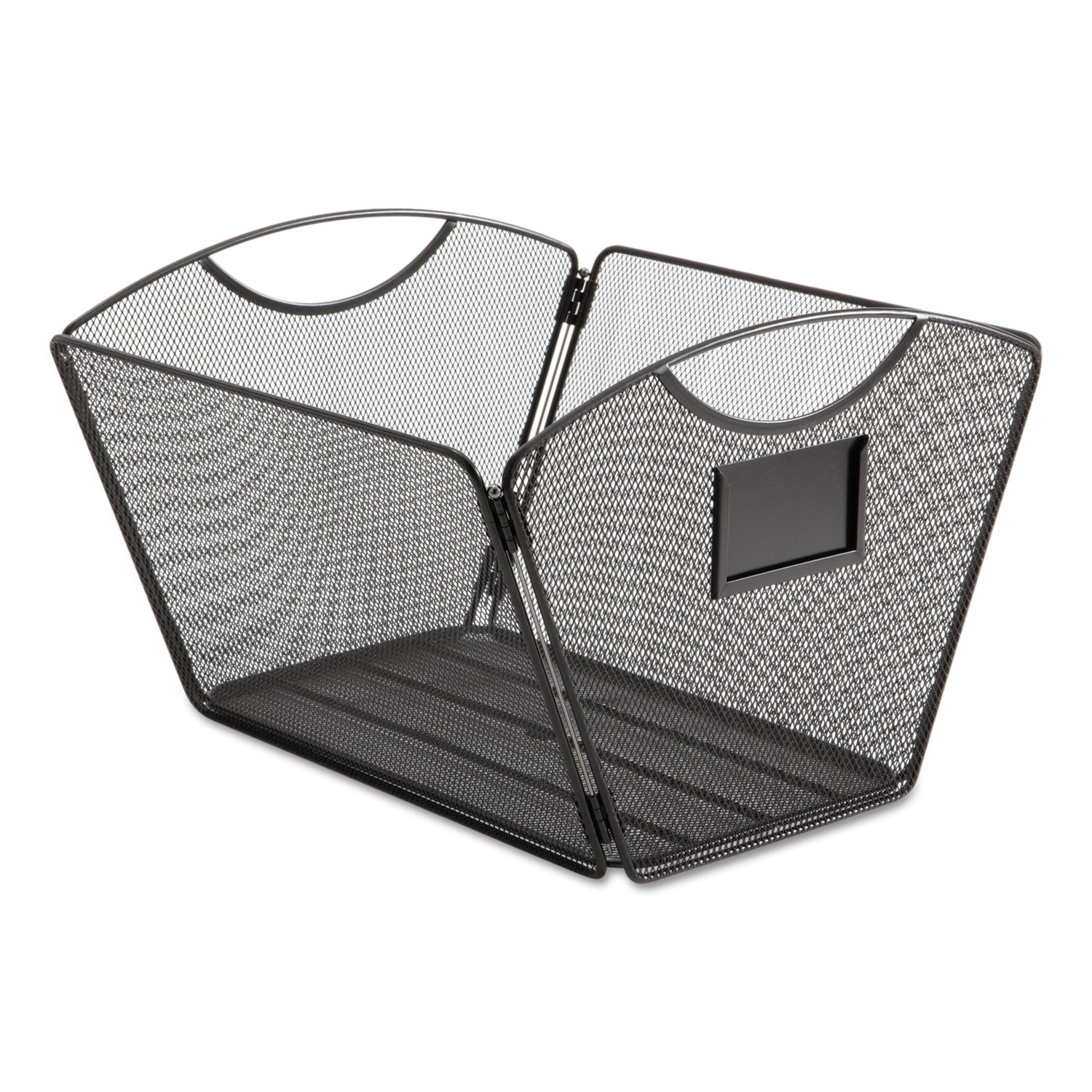 Onyx Mesh Desktop Tub File, Letter Files, 12.5" x 13.75" x 9.5", Black - 1