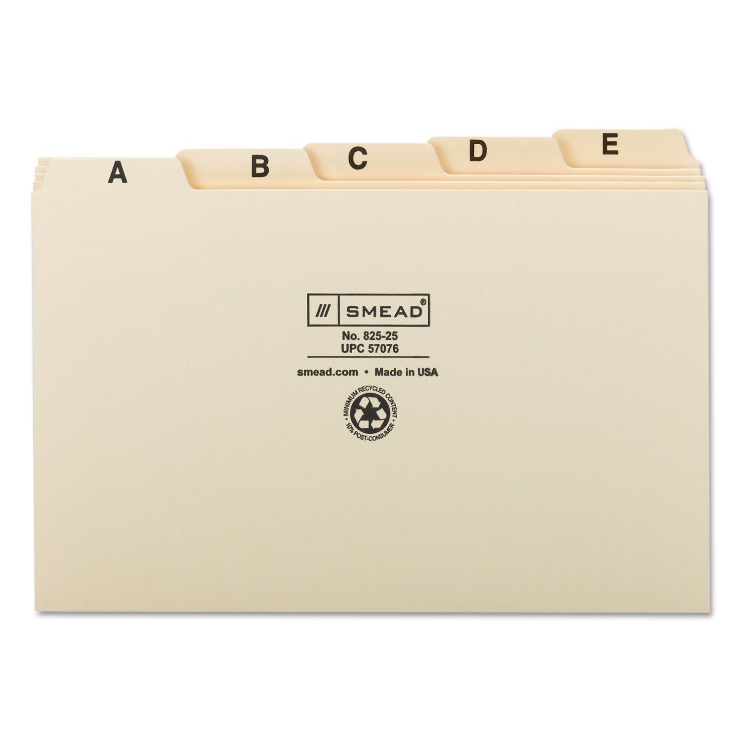 manila-card-guides-1-5-cut-top-tab-a-to-z-5-x-8-manila-25-set_smd57076 - 2