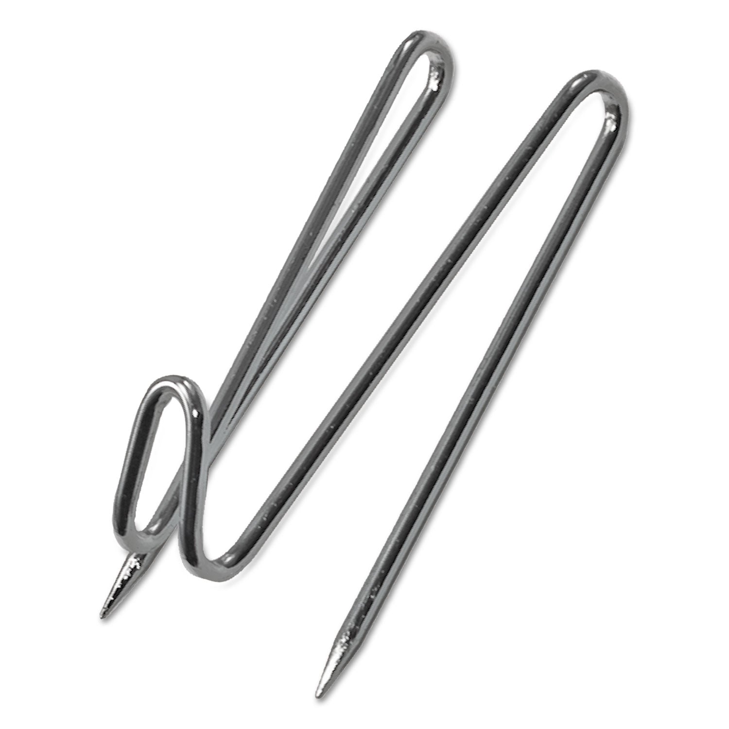 Panel Wall Wire Hooks, Silver, 25 Hooks/Pack -
