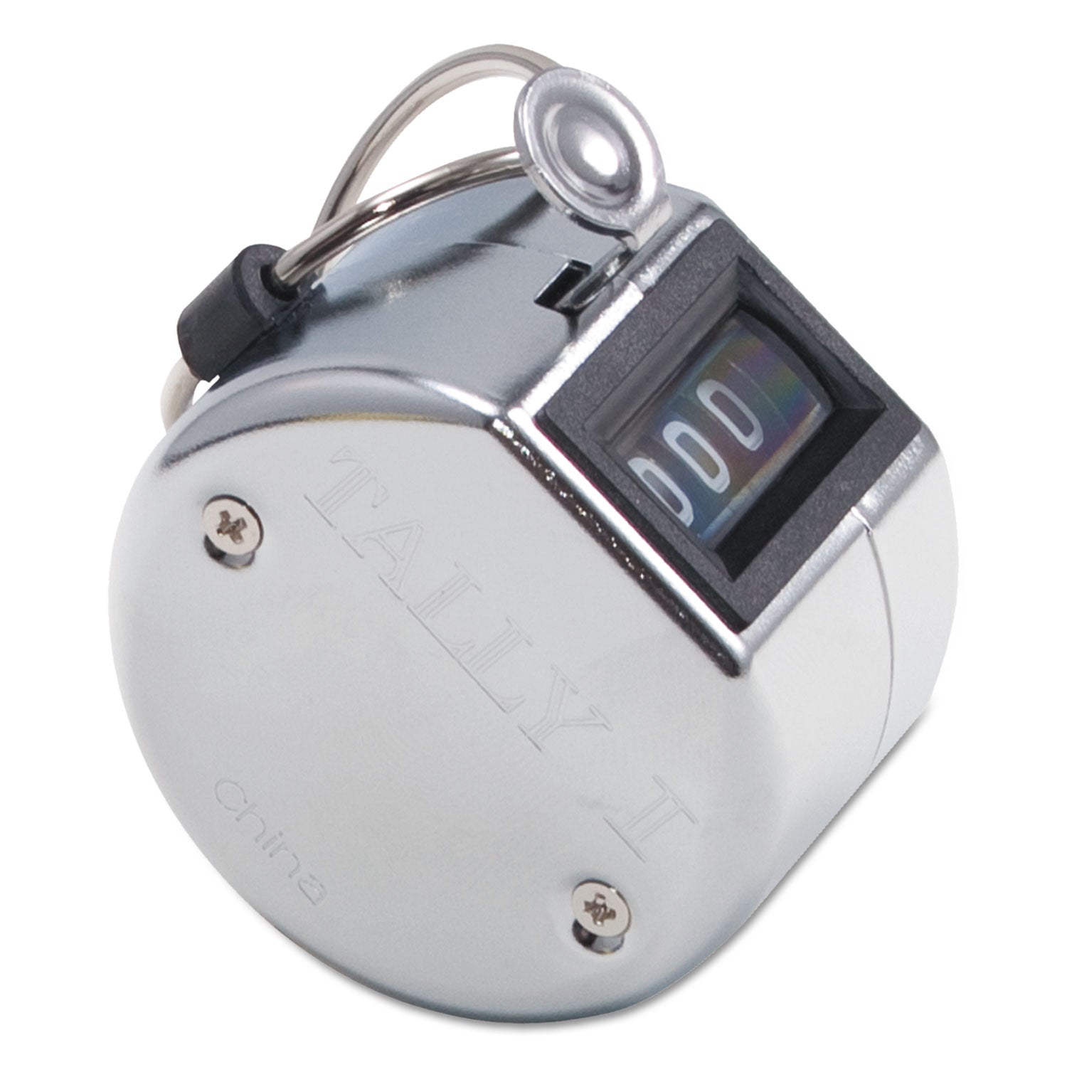 Tally I Hand Model Tally Counter, Registers 0-9999, Chrome -