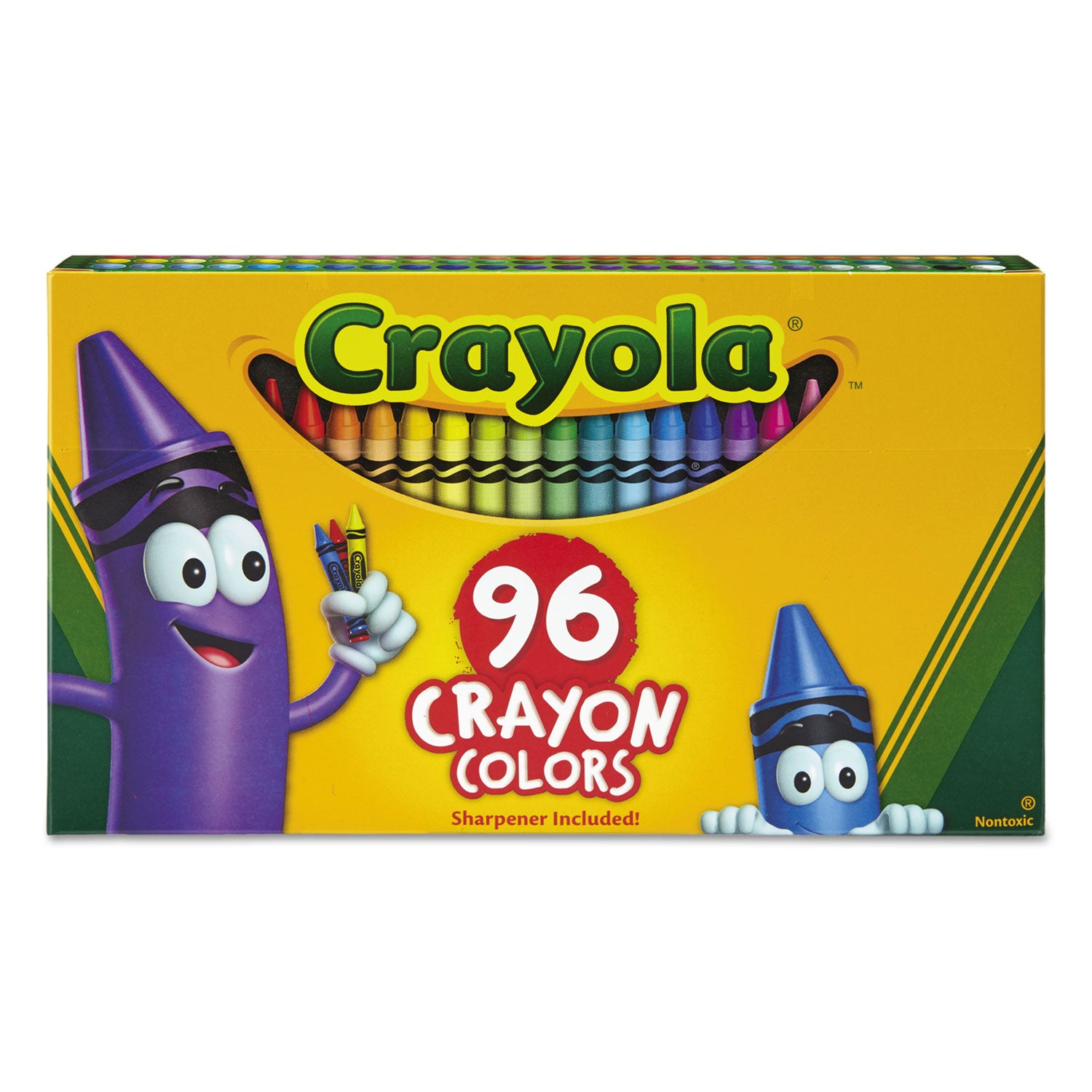 Classic Color Crayons in Flip-Top Pack with Sharpener, 96 Colors/Pack -
