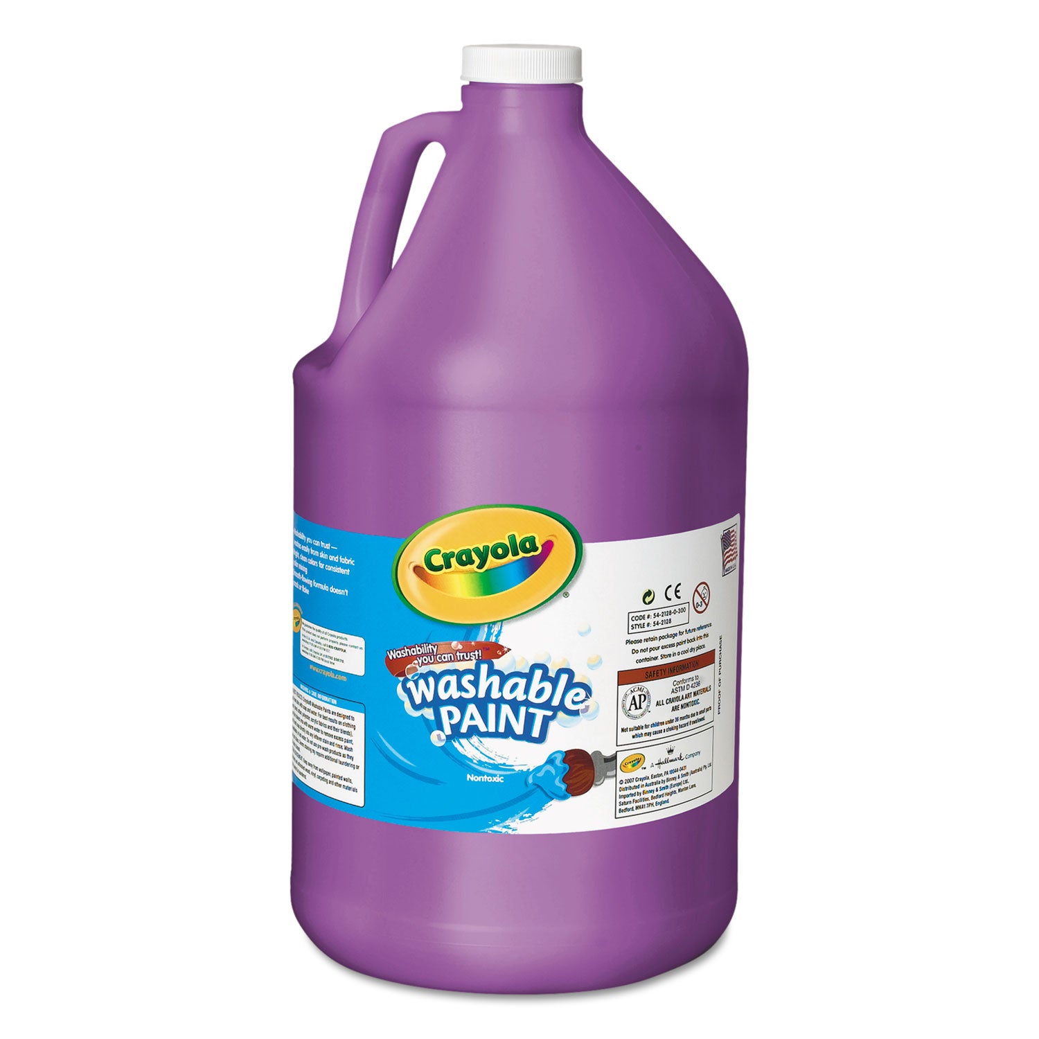 Washable Paint, Violet, 1 gal Bottle -