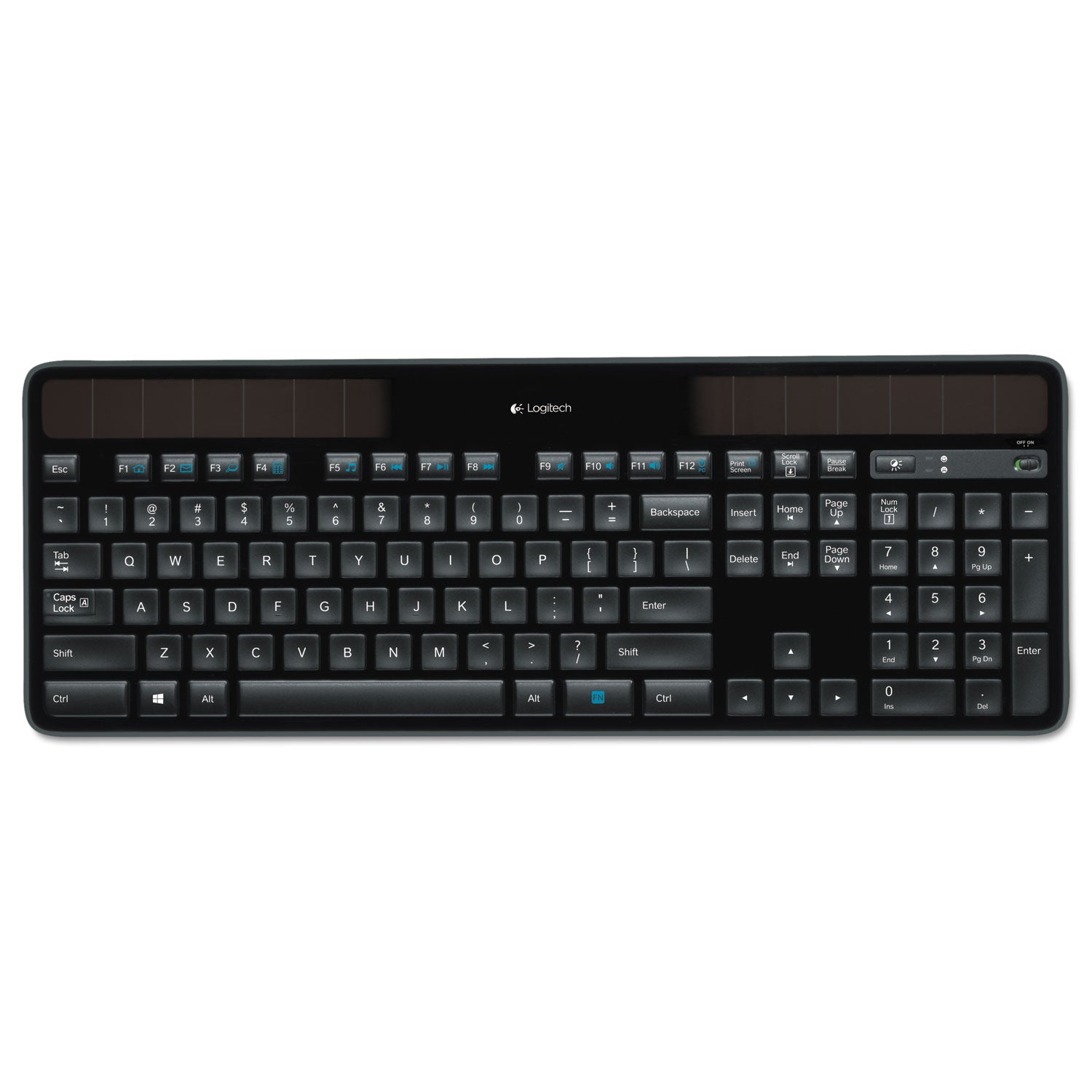 K750 Wireless Solar Keyboard, Black -