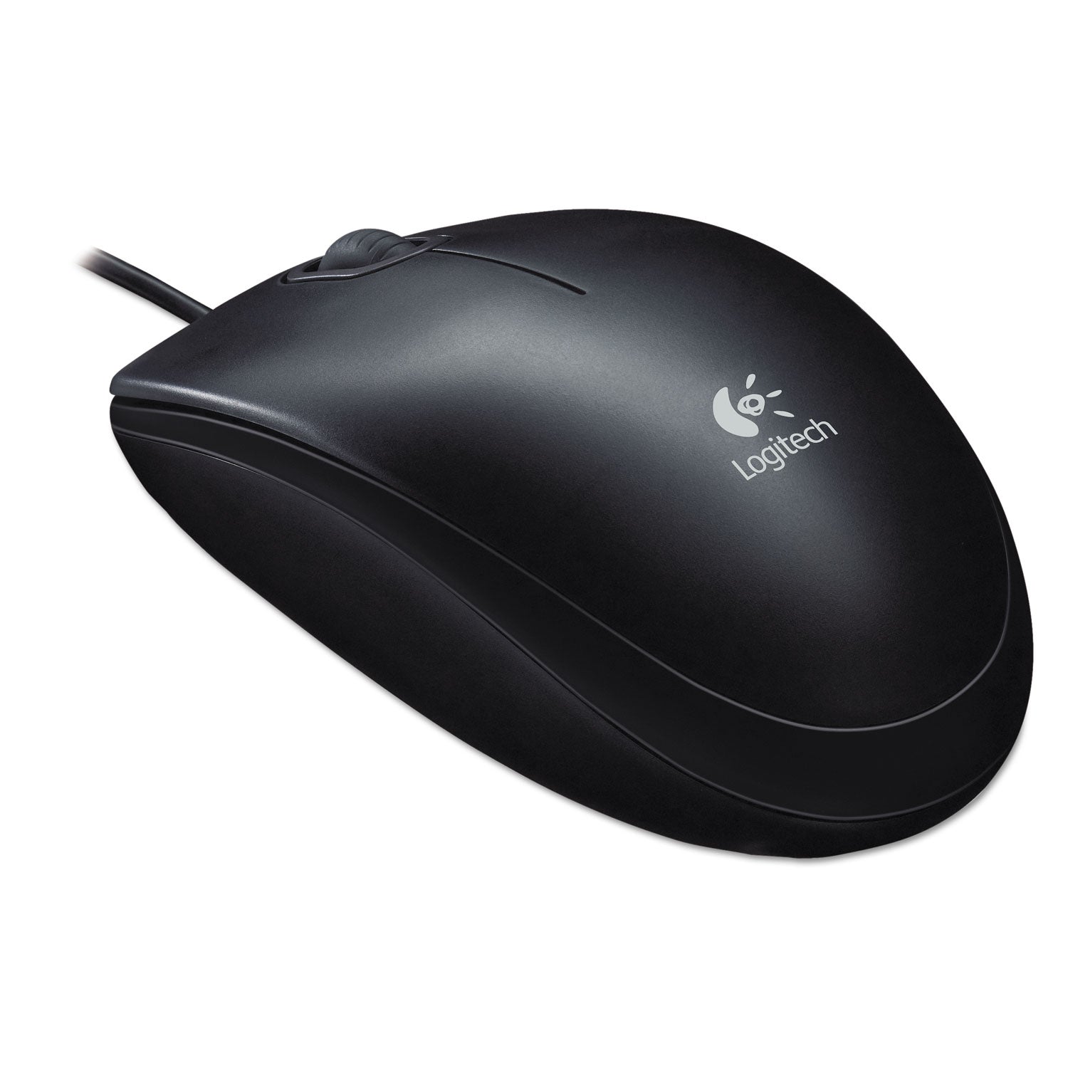 B100 Optical USB Mouse, USB 2.0, Left/Right Hand Use, Black -