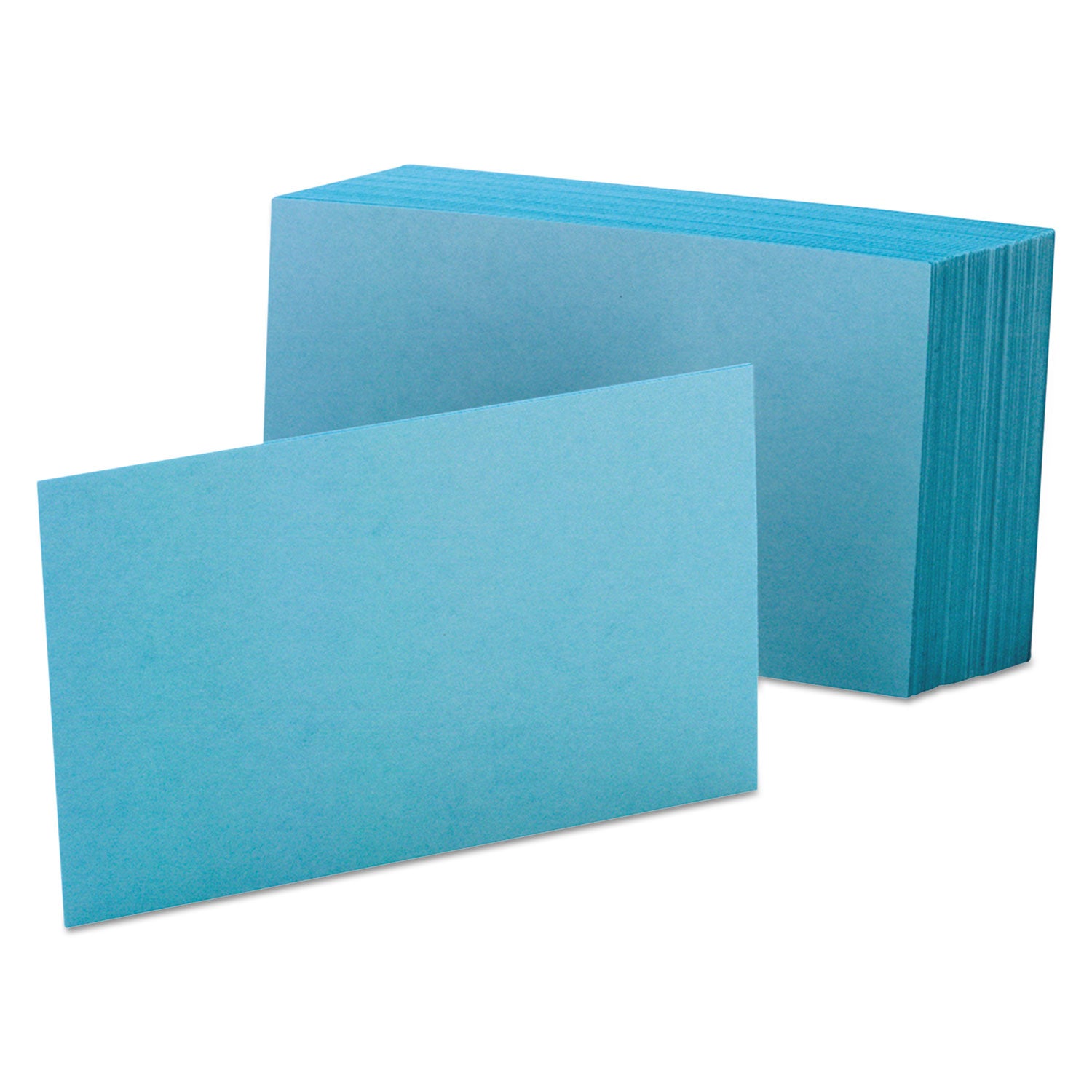 Unruled Index Cards, 4 x 6, Blue, 100/Pack -