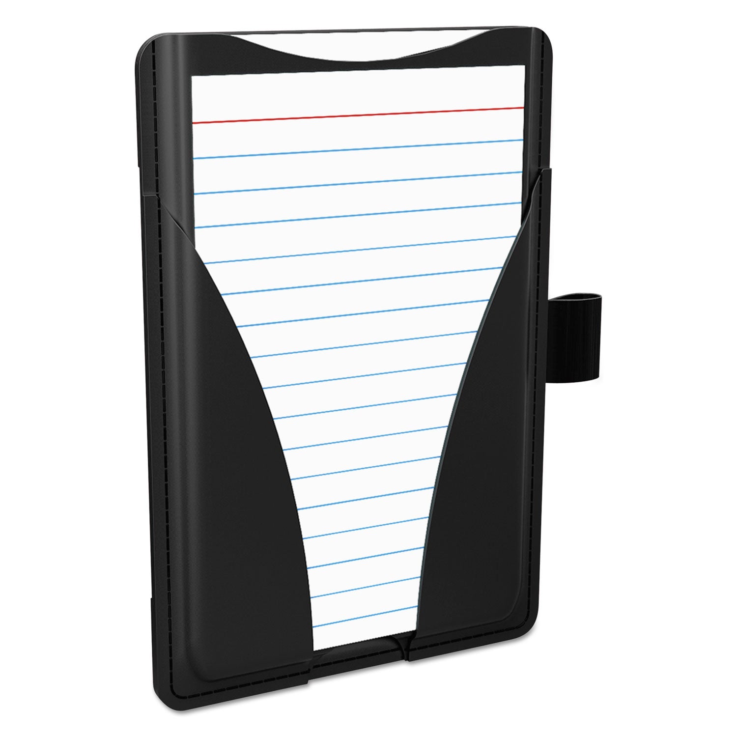 At Hand Note Card Case, Holds 25 3 x 5 Cards, 5.5 x 3.75 x 5.33, Poly, Black -