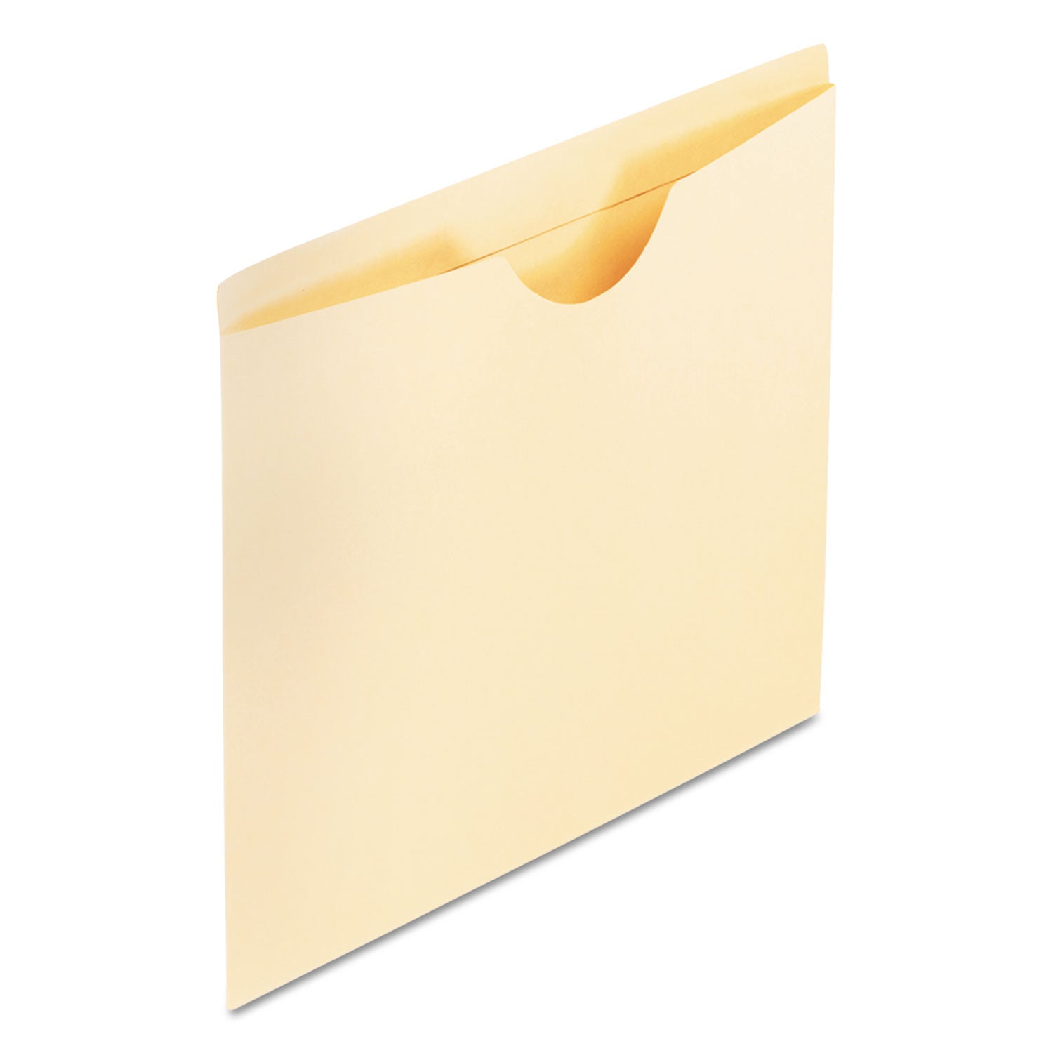 Manila Reinforced File Jackets, 2-Ply Straight Tab, Legal Size, Manila, 100/Box -