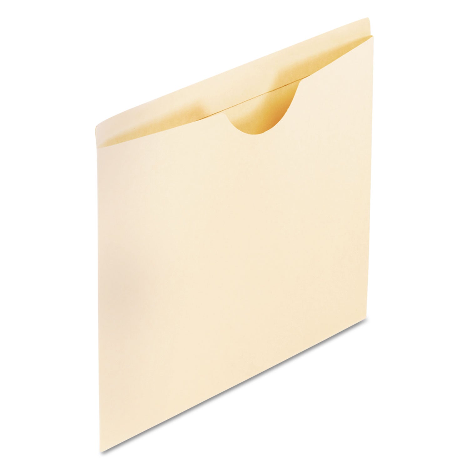 Manila Reinforced File Jackets, 2-Ply Straight Tab, Letter Size, Manila, 100/Box -