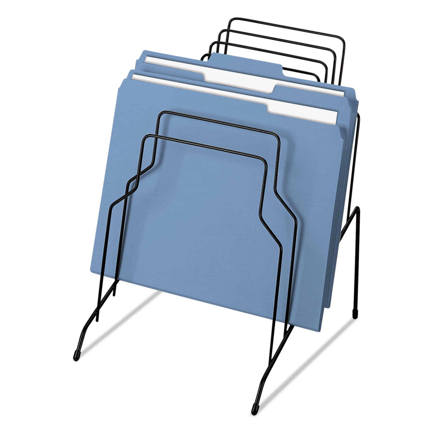 Wire Step File, 8 Sections, Letter to Legal Size Files, 10.13" x 12.13" x 11.19", Black -