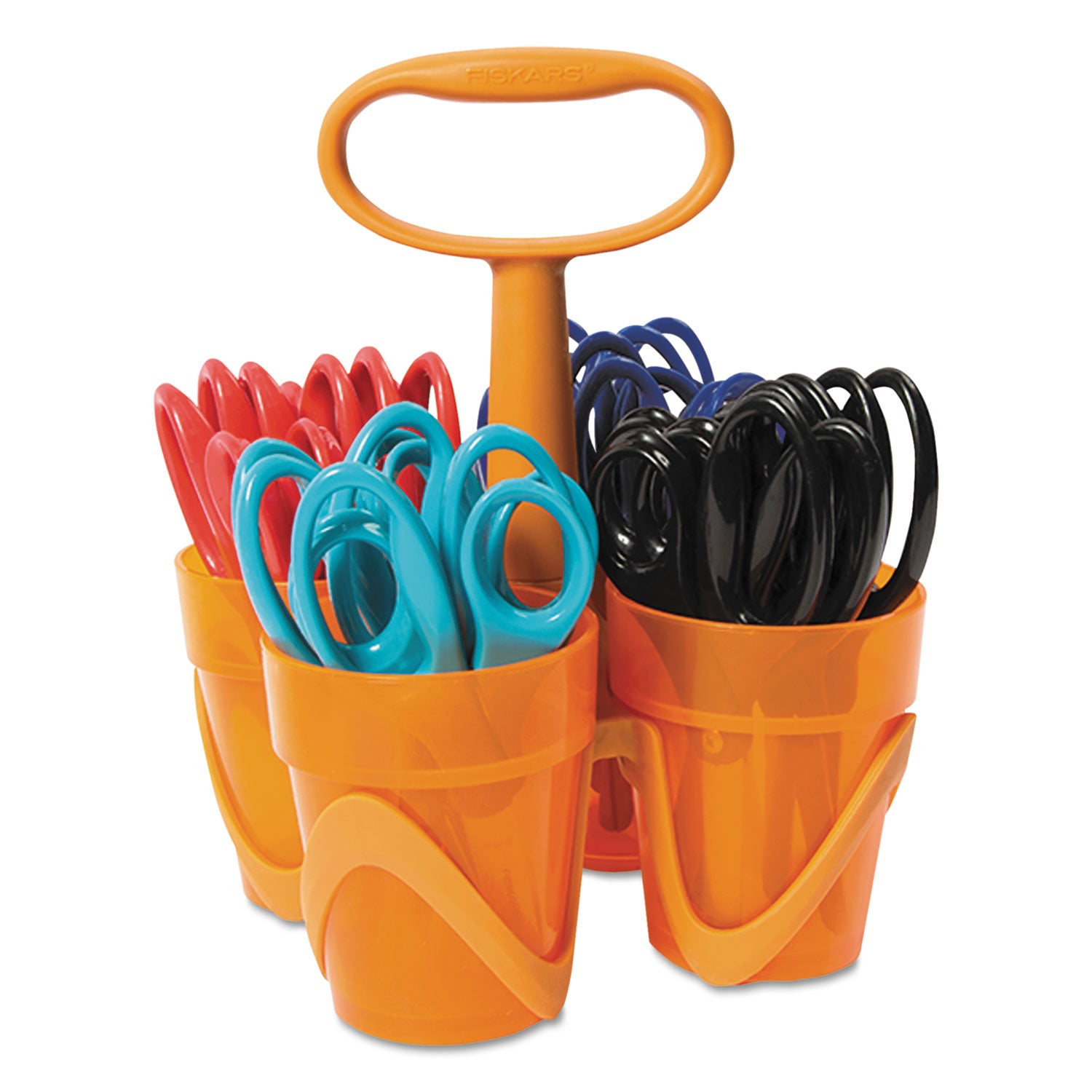 Classpack Caddy, Rounded Tip, 5" Long, 1.6" Cut Length, Assorted Straight Handles, 24/Set -