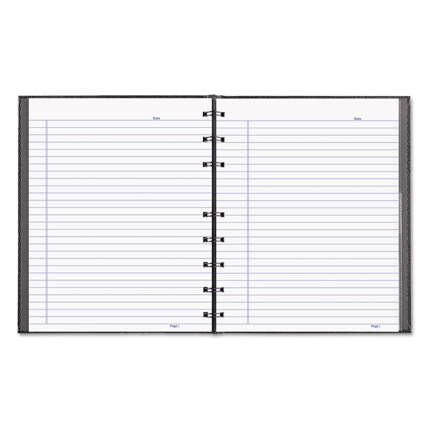NotePro Notebook, 1-Subject, Narrow Rule, Black Cover, (75) 9.25 x 7.25 Sheets -