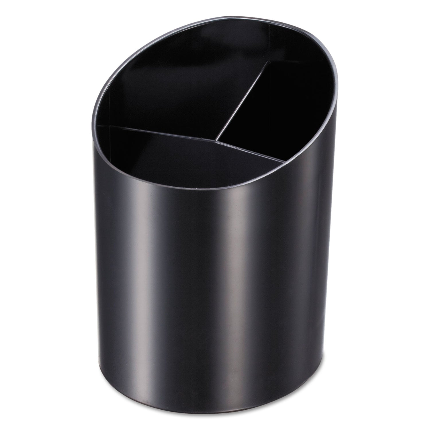 Recycled Big Pencil Cup, Plastic, 4.25 x 4.5 x 5.75, Black -