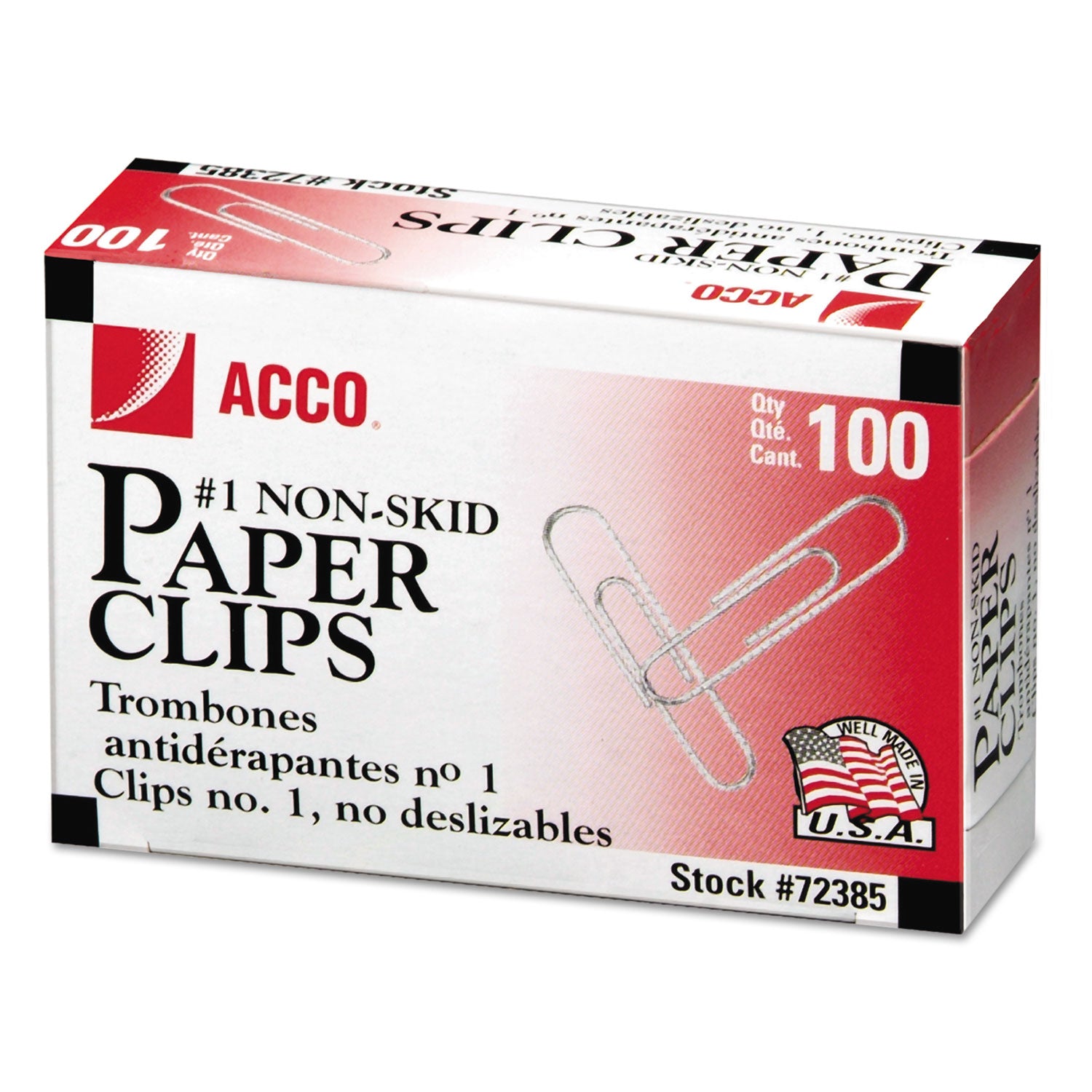paper-clips-#1-nonskid-silver-100-clips-box-10-boxes-pack_acc72385 - 1