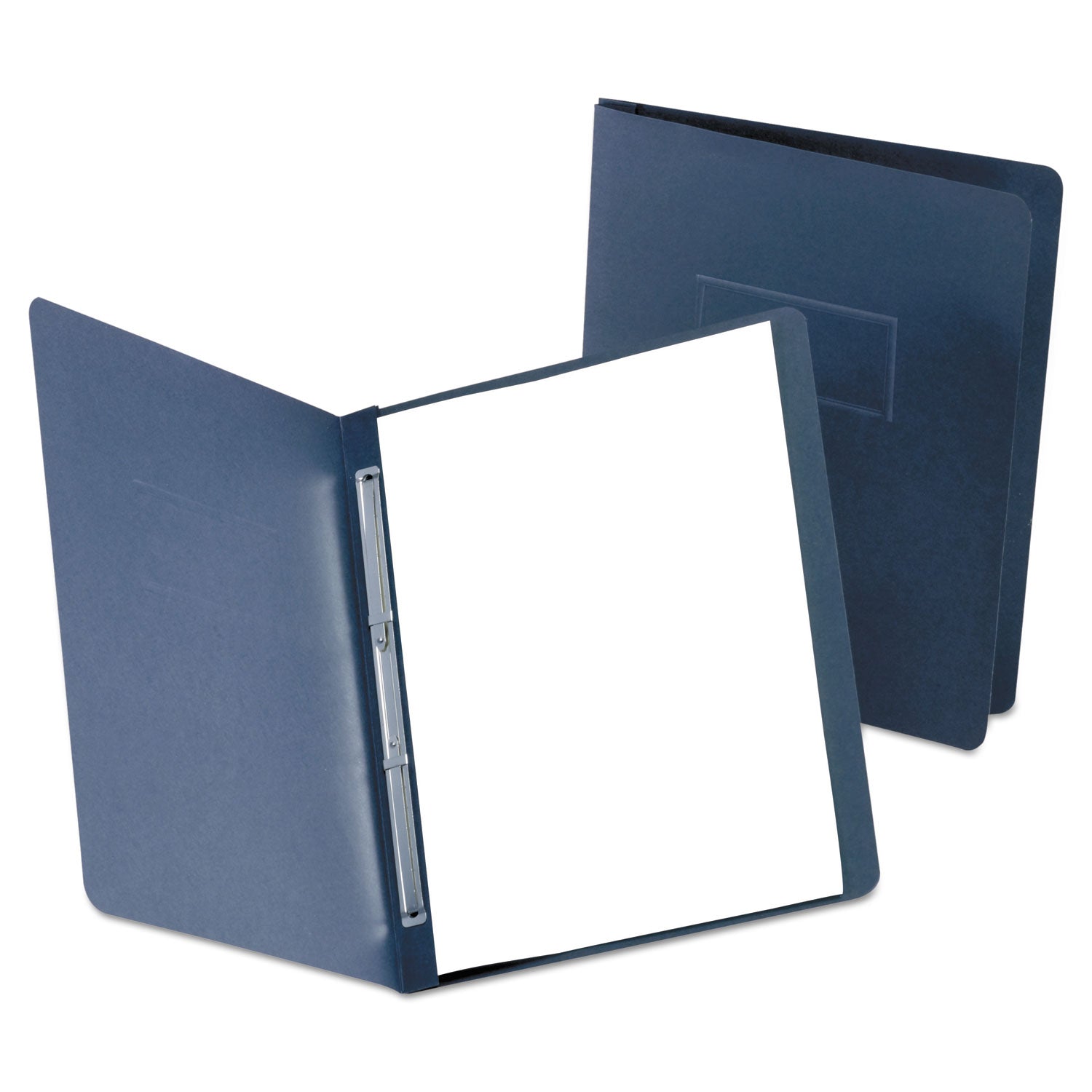 PressLock Report Cover, Two-Prong Fastener, 3" Capacity, 8.5 x 11, Black/Black, 25/Box -