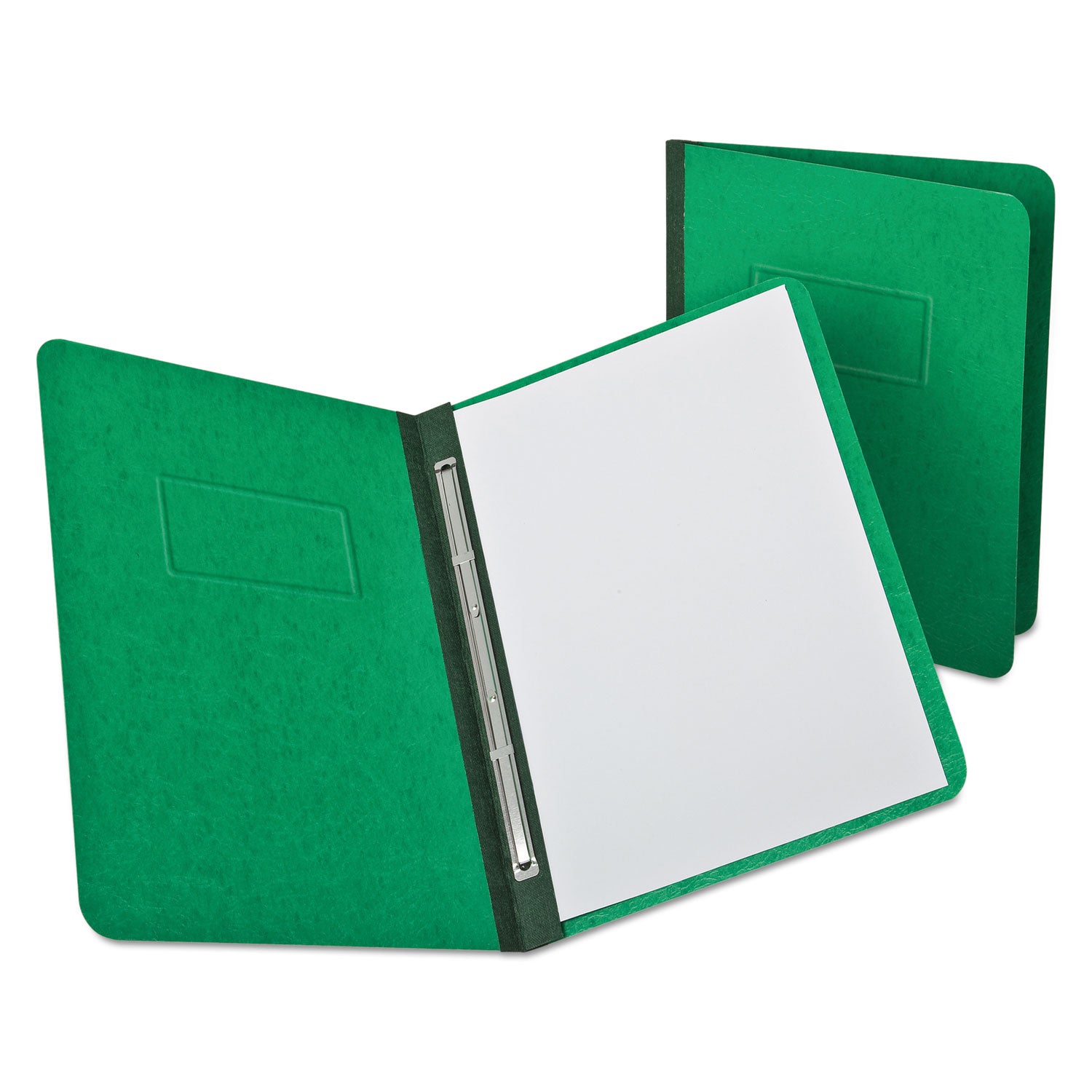 Heavyweight PressGuard and Pressboard Report Cover w/Reinforced Side Hinge, 2-Prong Fastener, 3" Cap, 8.5 x 11, Light Green -