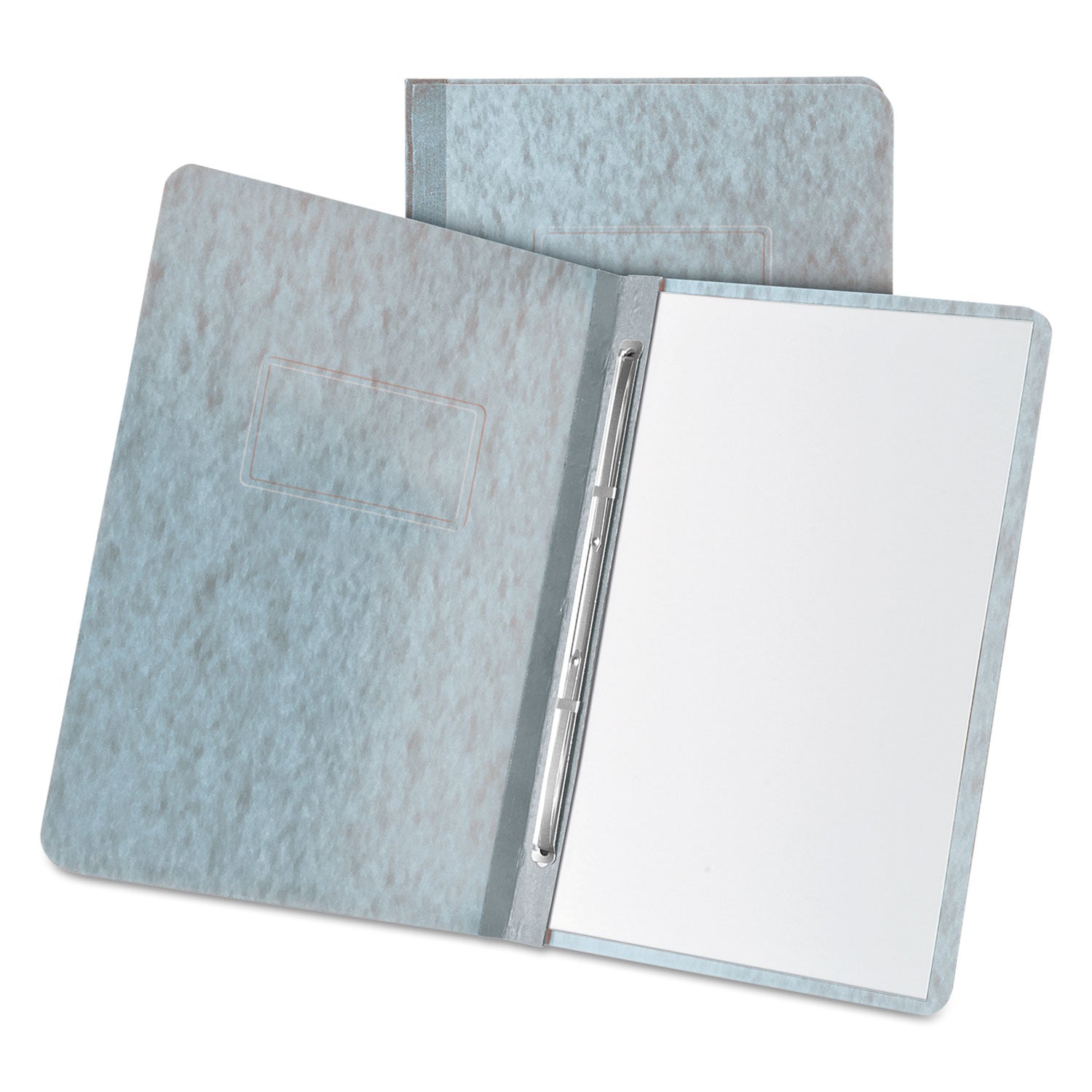 Heavyweight PressGuard and Pressboard Report Cover w/ Reinforced Side-Hinge, 2-Prong Metal Fastener, 3" Cap, 8.5 x 11, Gray -