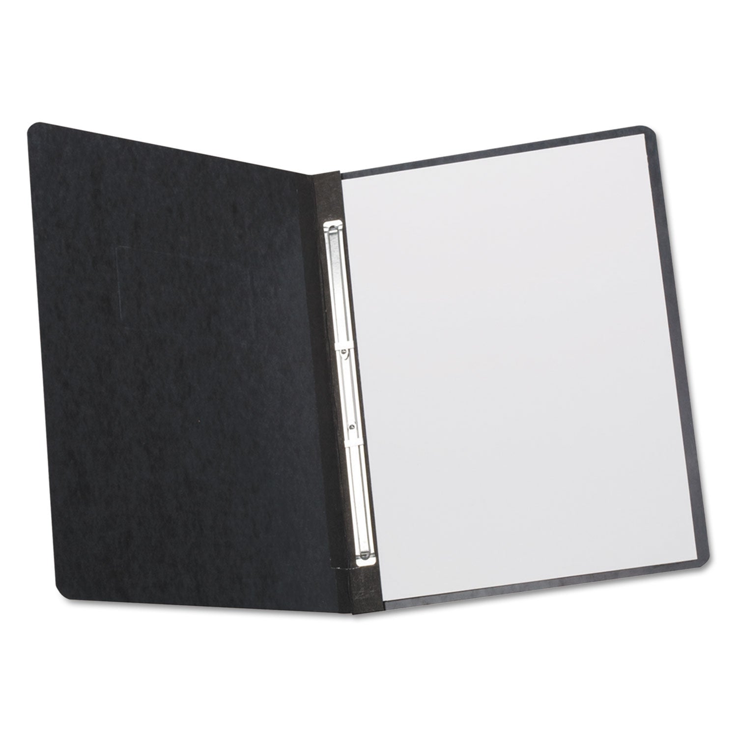 Heavyweight PressGuard and Pressboard Report Cover w/Reinforced Side Hinge, 2-Prong Metal Fastener, 3" Cap, 8.5 x 11, Black -