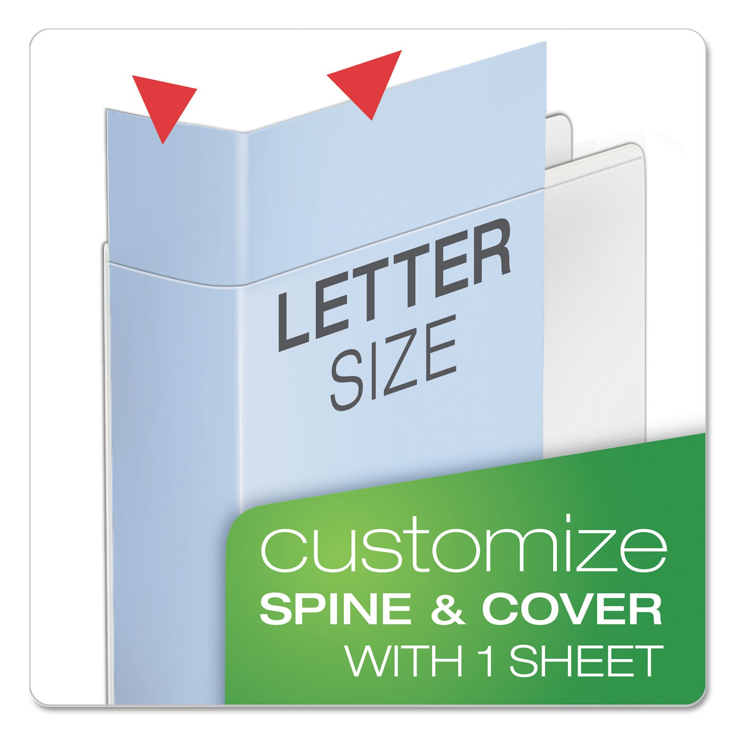 Speedy XtraLife Non-Stick Locking Slant-D Ring Binder, 3 Rings, 1" Capacity, 11 x 8.5, White -