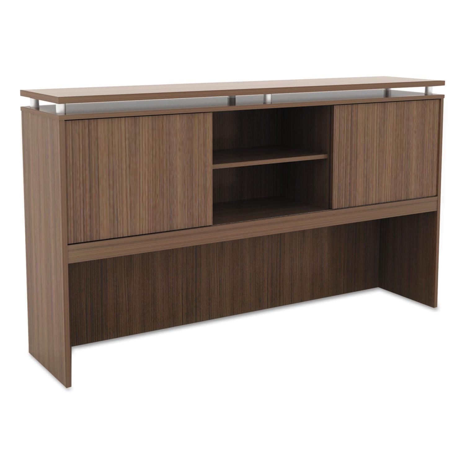 alera-sedina-series-hutch-with-sliding-doors-66w-x-15d-x-425h-modern-walnut_alese266615wa - 1