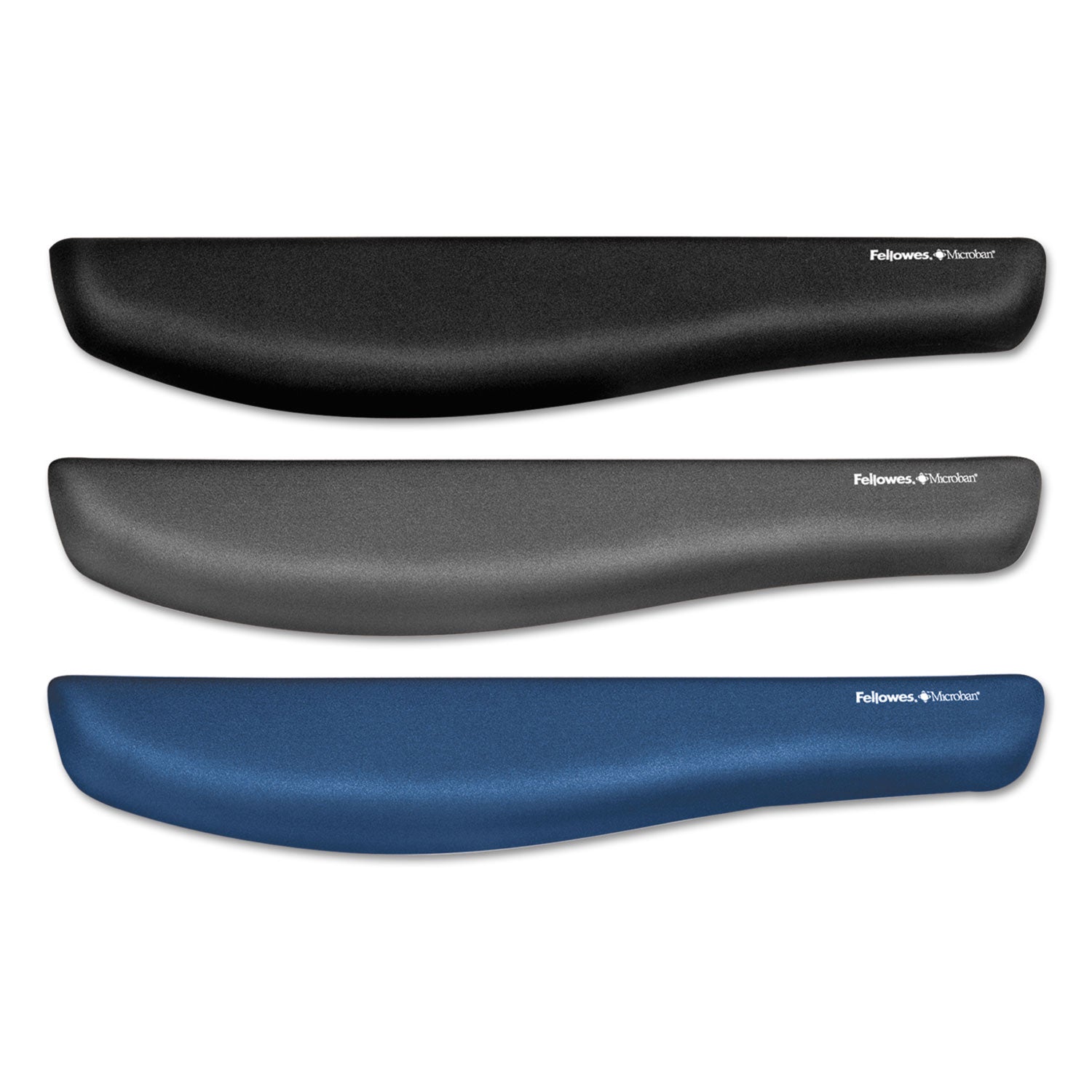 PlushTouch Keyboard Wrist Rest, 18.12 x 3.18, Blue -