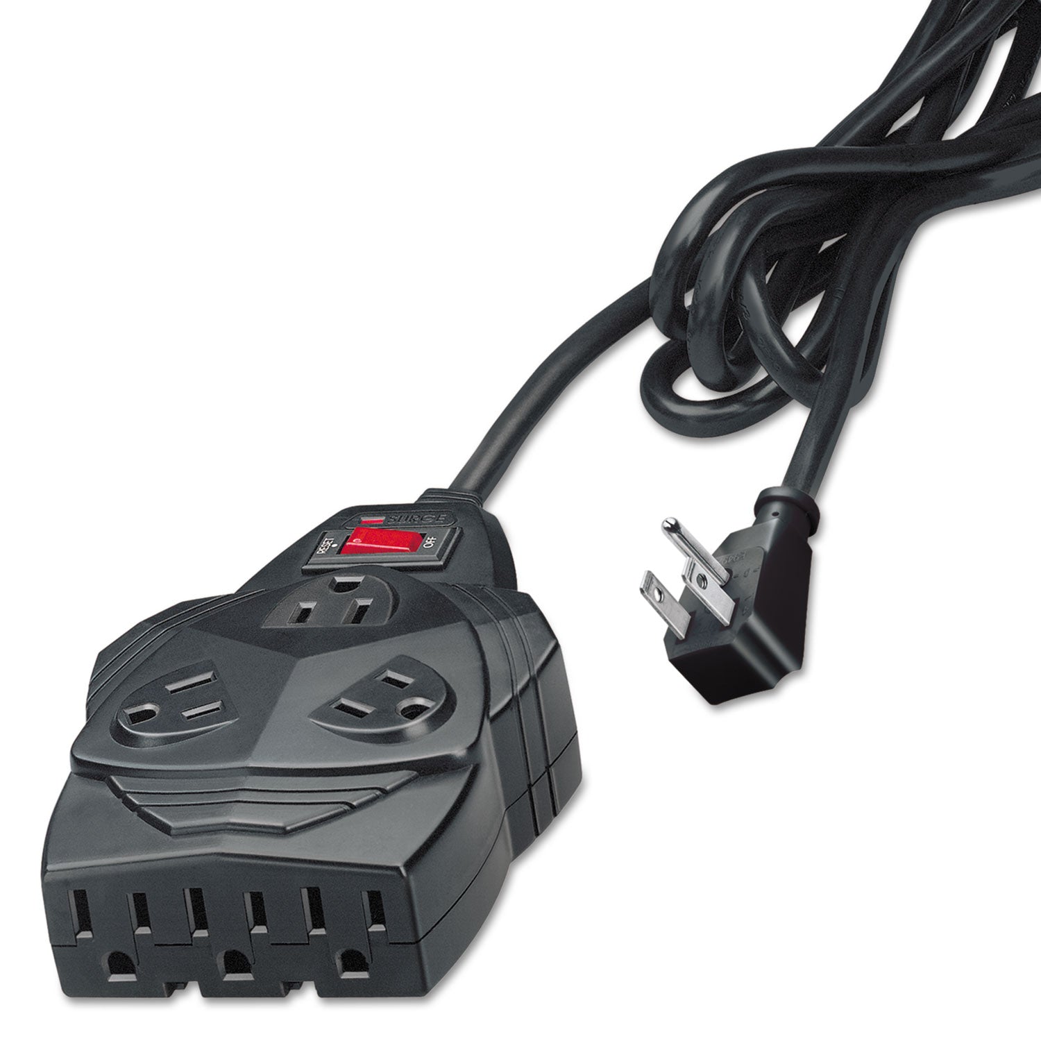 Mighty 8 Surge Protector, 8 AC Outlets, 6 ft Cord, 1,300 J, Black -