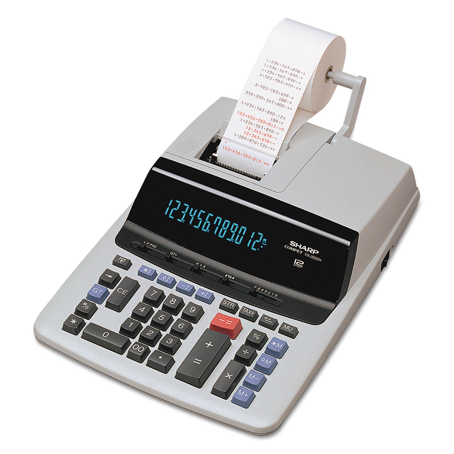 VX2652H Two-Color Printing Calculator, Black/Red Print, 4.8 Lines/Sec -