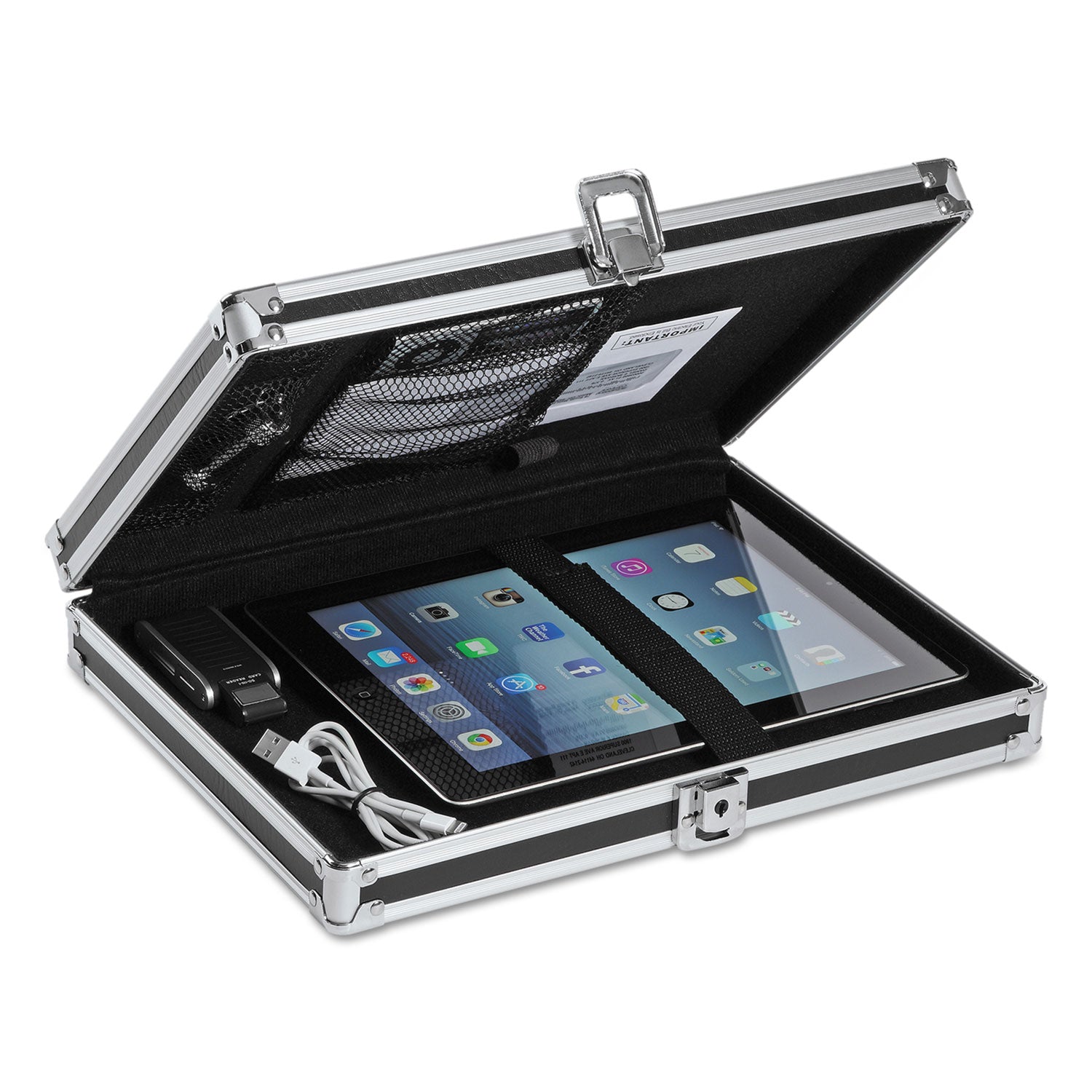 locking-storage-clipboard-038-clip-capacity-holds-85-x-11-sheets-black-chrome_idevz00151das - 2