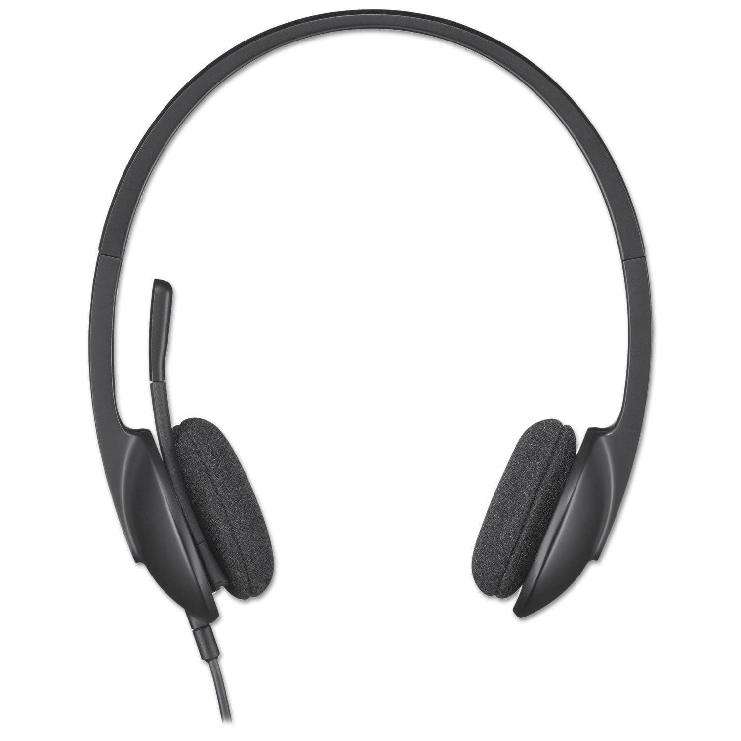 H340 Binaural Over The Head Corded Headset, Black -
