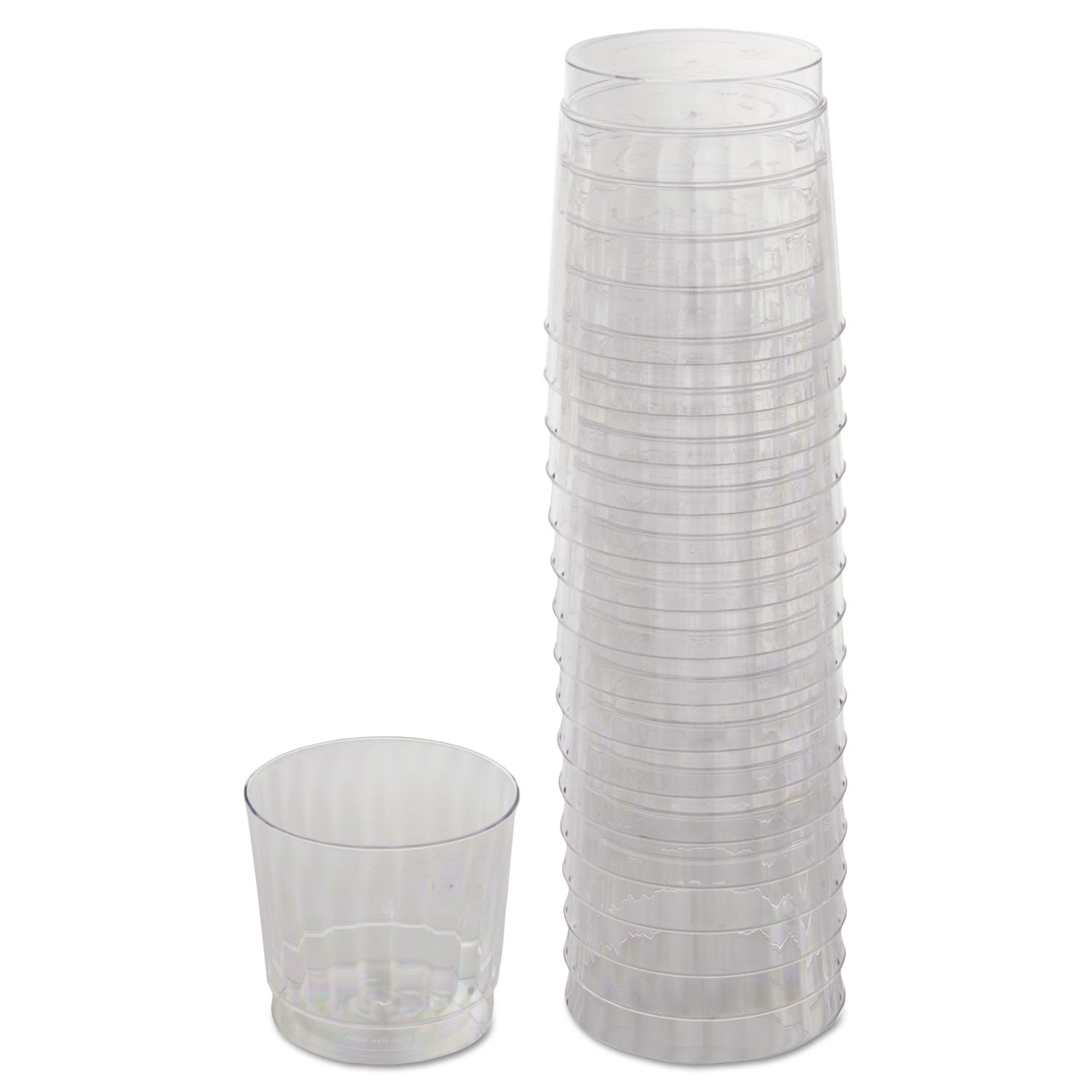 classicware-tumblers-9-oz-plastic-clear-rocks-glass-16-bag-15-bag-carton_wnarsccr91516 - 1
