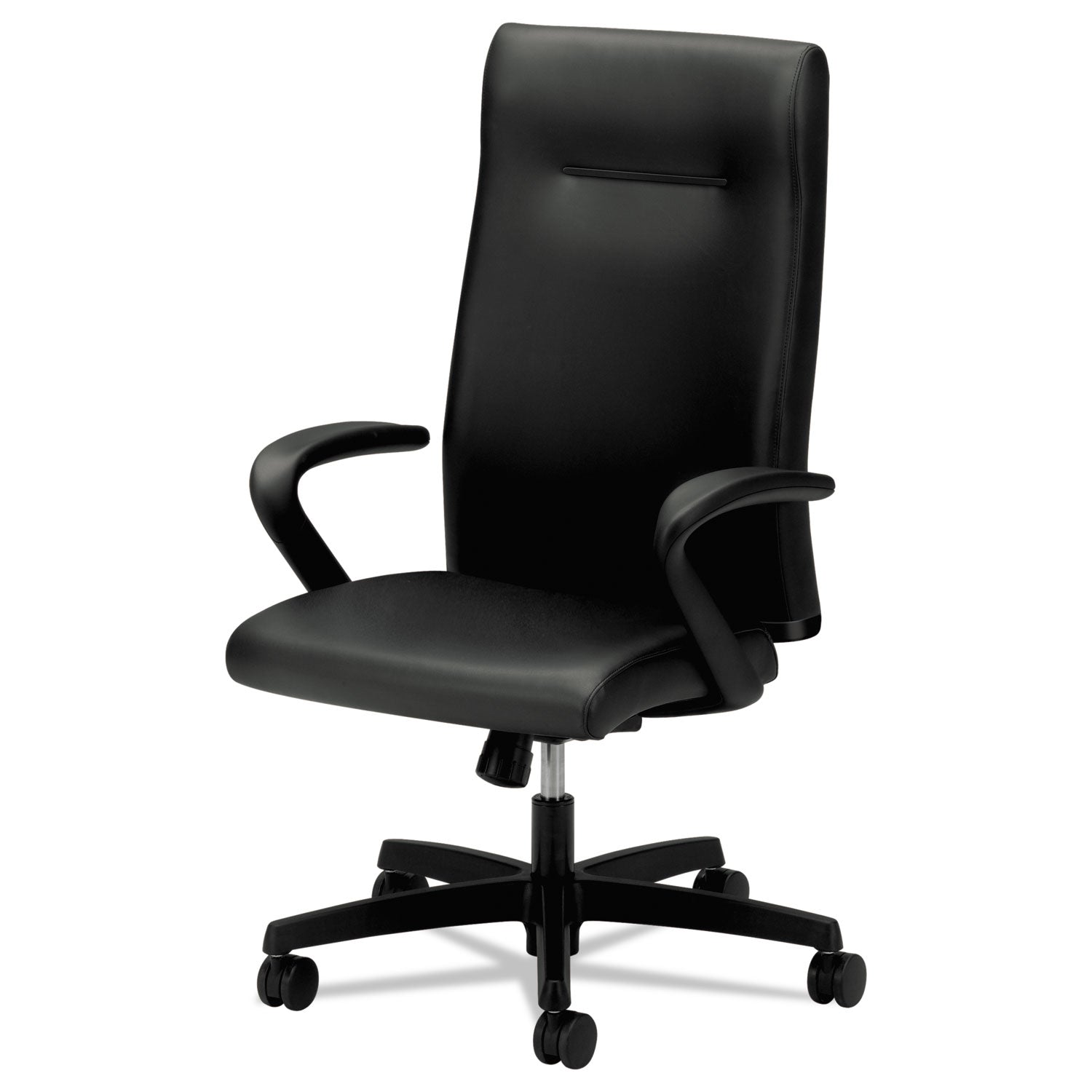 Ignition Series Executive High-Back Chair, Supports Up to 300 lb, 17.38" to 21.88" Seat Height, Black -