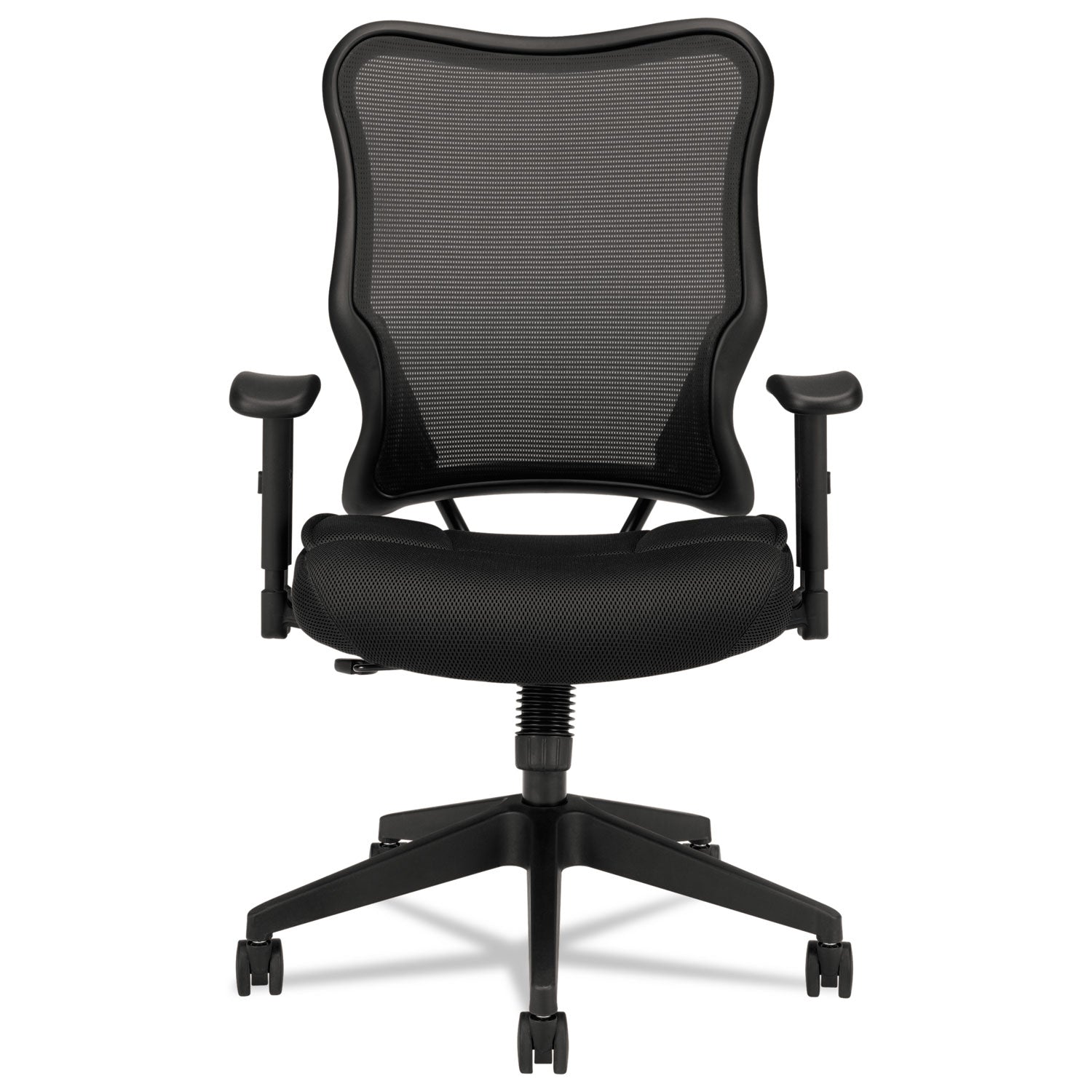 VL702 Mesh High-Back Task Chair, Supports Up to 250 lb, 18.5" to 23.5" Seat Height, Black -