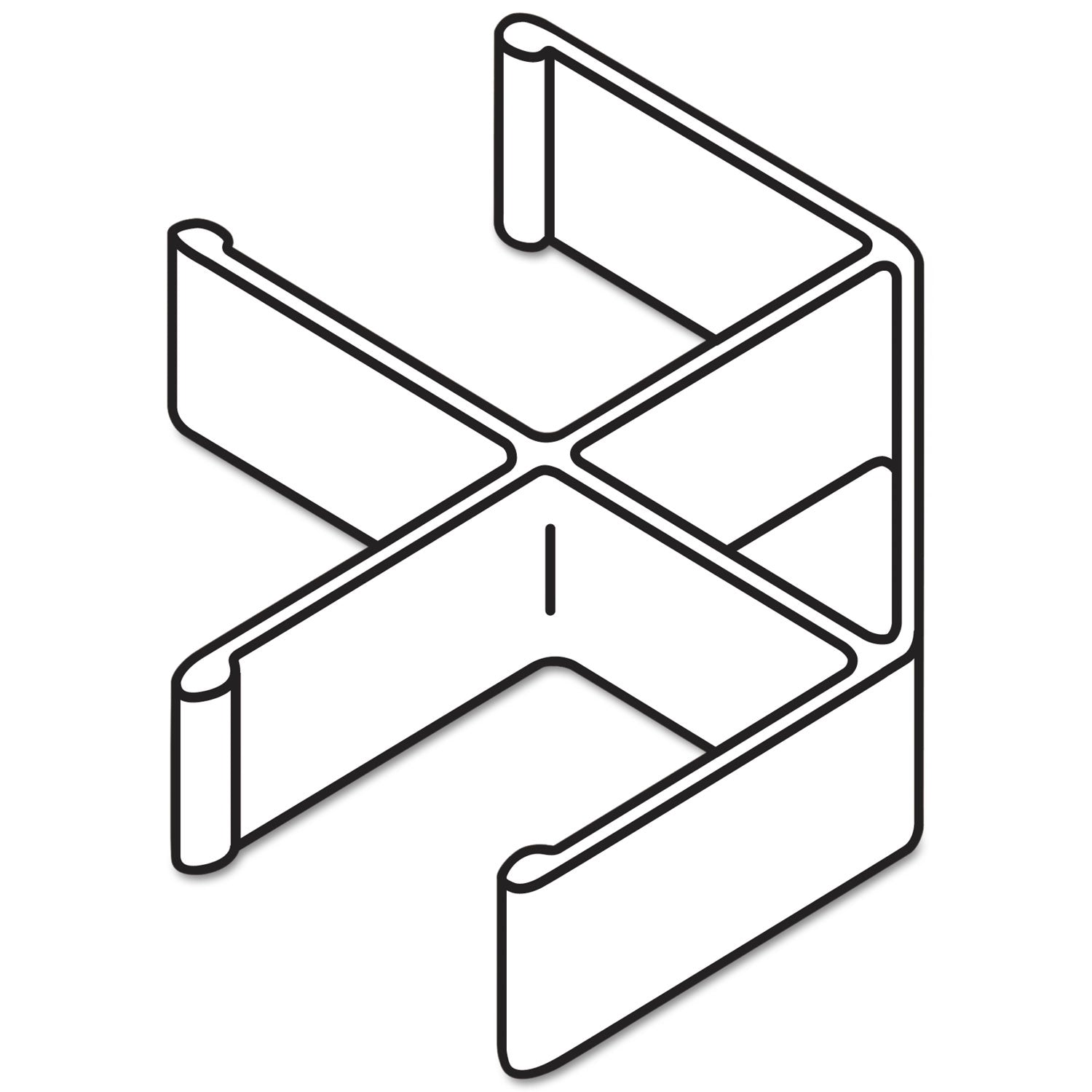 Verse Quick Connect 90 Degree Connecting Hardware, Gray, 2/Pack -