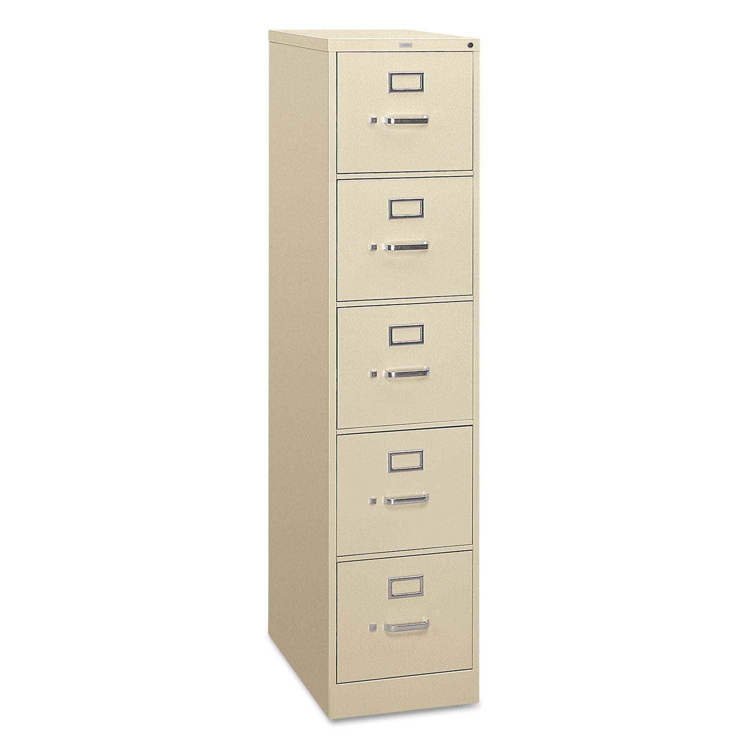 310 Series Vertical File, 5 Letter-Size File Drawers, Putty, 15" x 26.5" x 60 -
